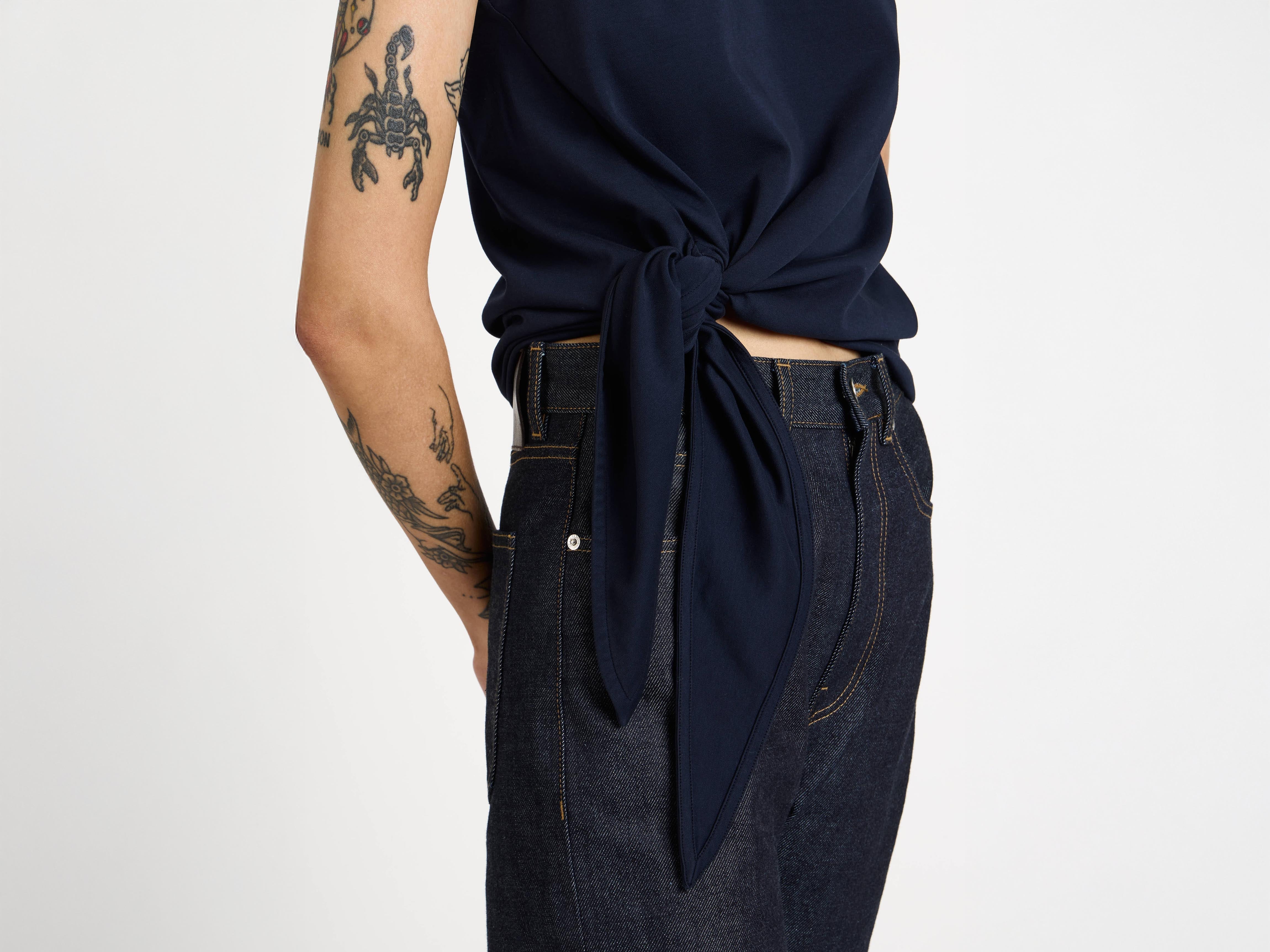 J.W.Anderson Hem Knot Tank Top Damen Navy Jersey M