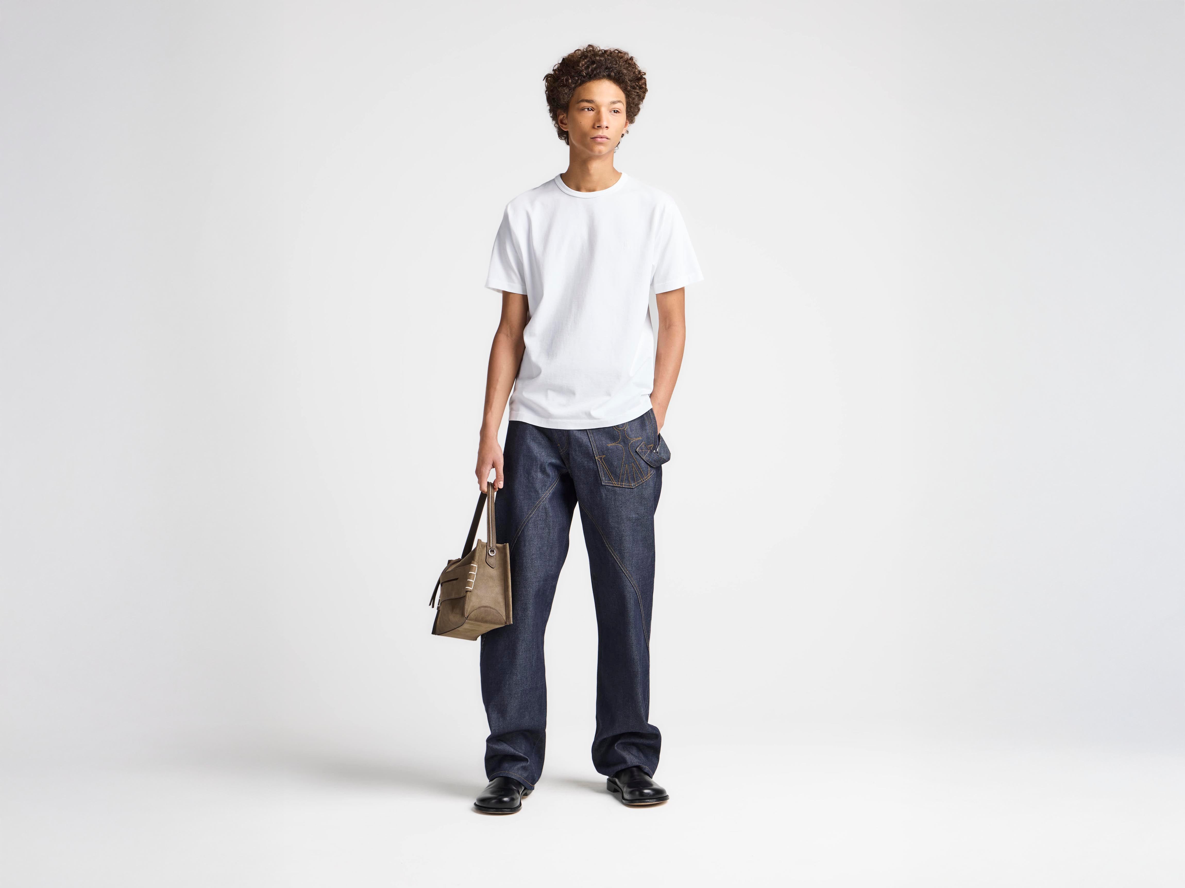 J.W.Anderson Anchor T-Shirt Herren Weiß Stickerei