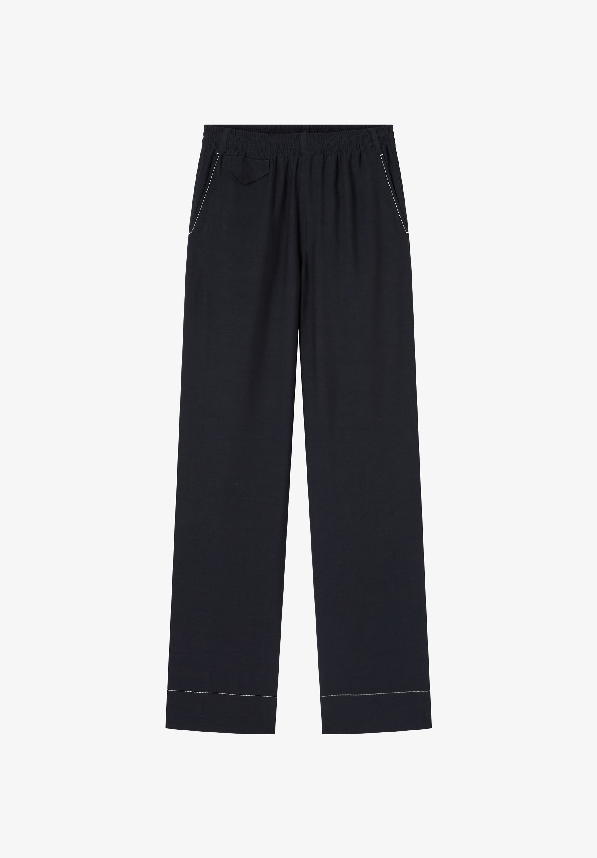 A.P.C. Hose marineblau weit mittelhohe Taille Gr.34-42