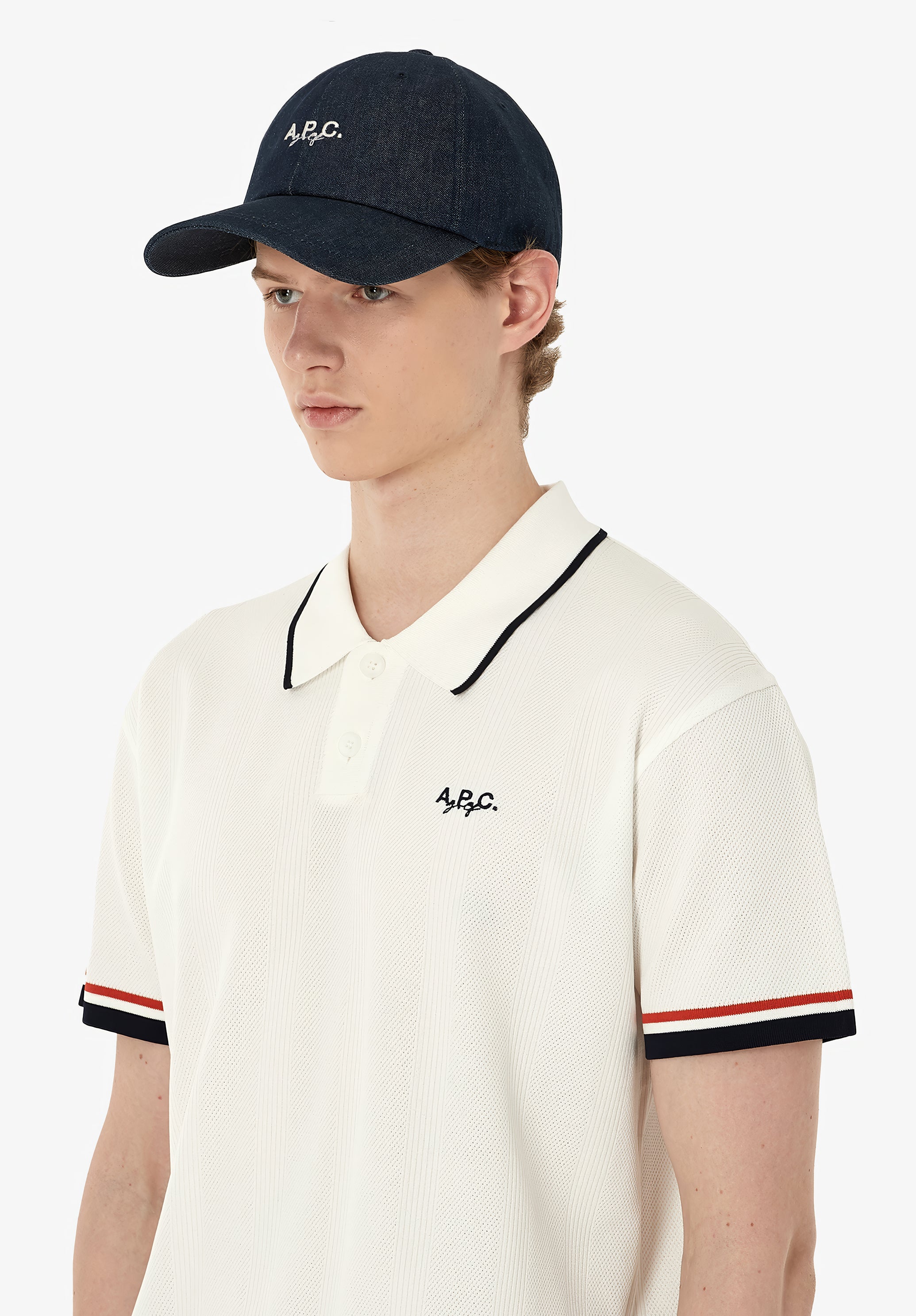 A.P.C. Golf Cap Baumwoll-Cap mit Tee-Halter Gr. M