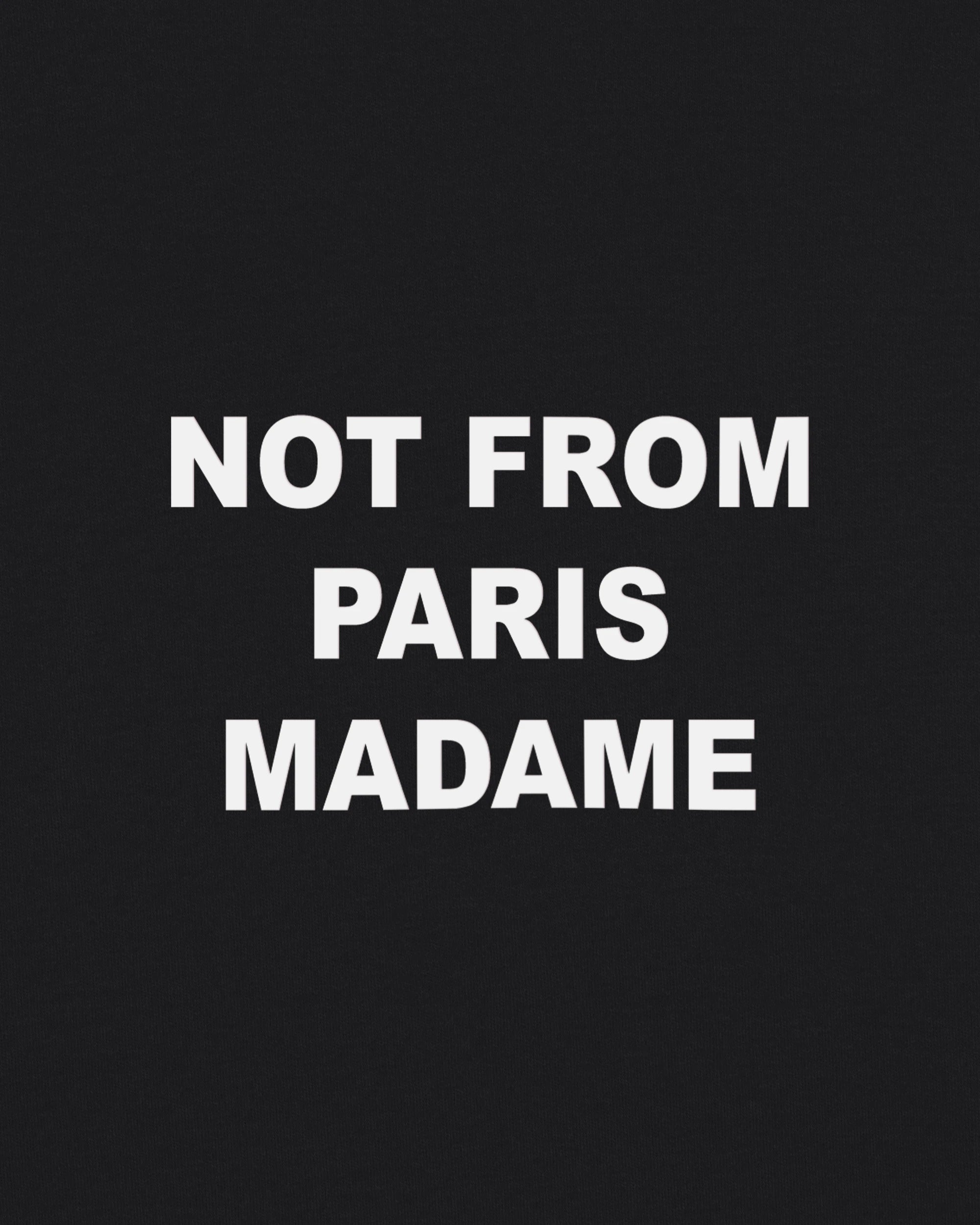 Drôle De Monsieur Le T-Shirt Slogan T-Shirt Baumwolle Schwarz
