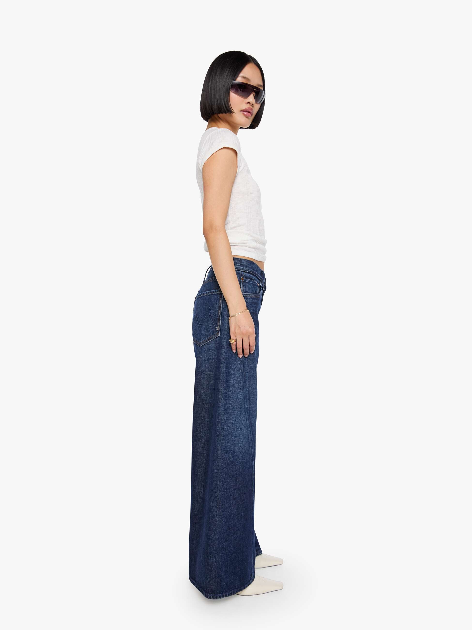 Mother Petites Lil Lemon Twist Jeans Fresh Squeezed