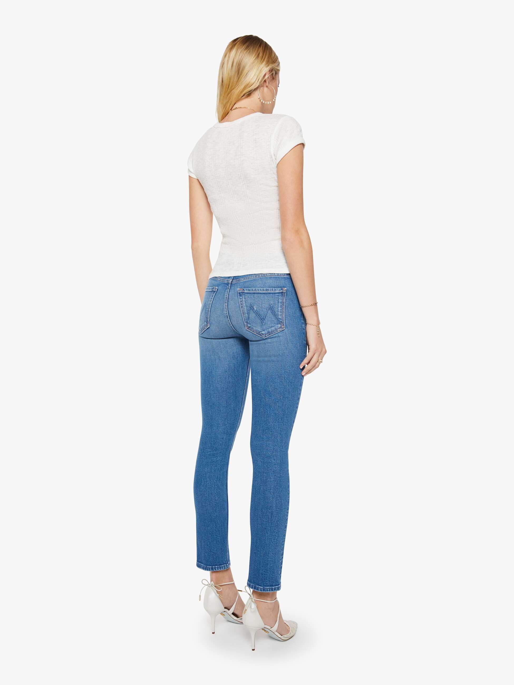 Mother Mid Rise Dazzler Hover Jeans Kissing The Caddy