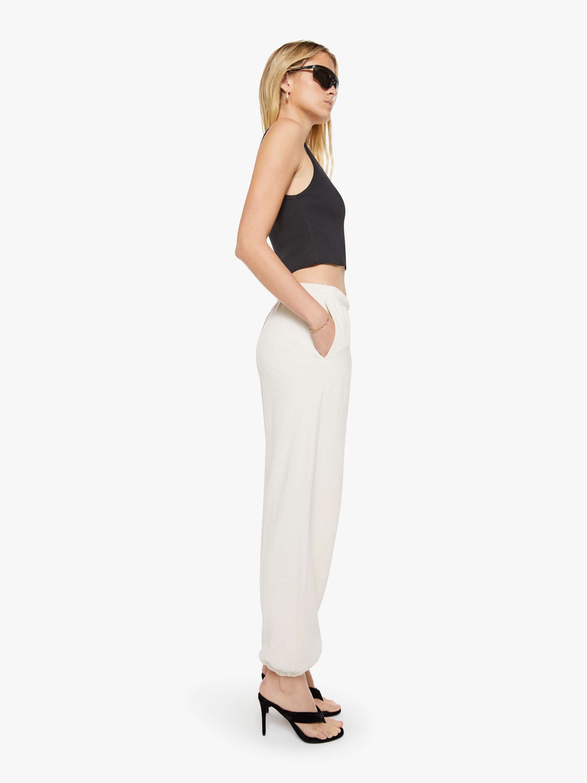 Mother Eterne Boyfriend Pocket Sweatpant Jogginghose Bone Baumwolle