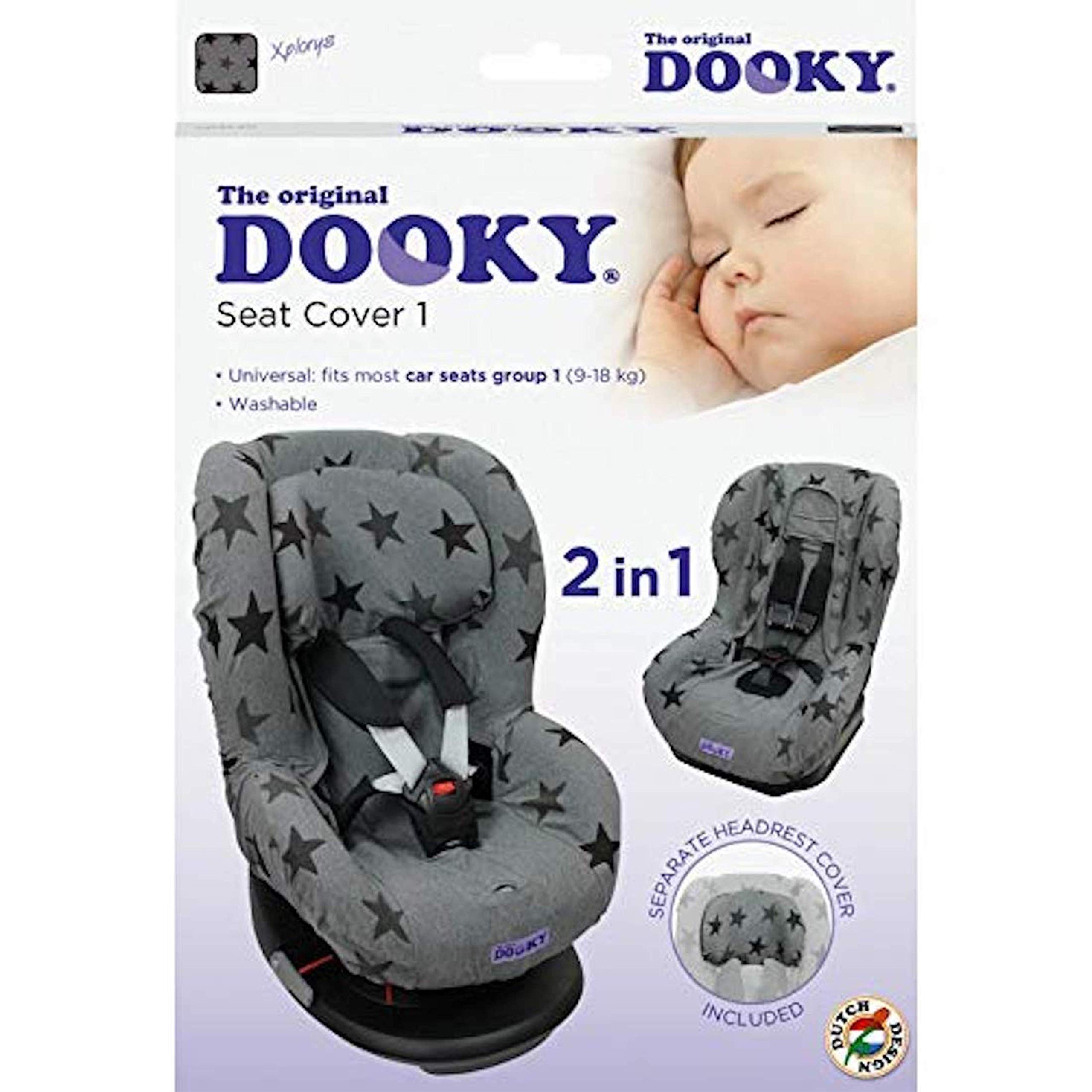 Dooky Seat Cover Group 1 Kindersitzbezug Black 9-18 kg