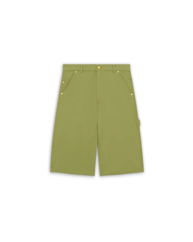 Drôle de Monsieur Short Baggy Coton Shorts Baumwolle Grün