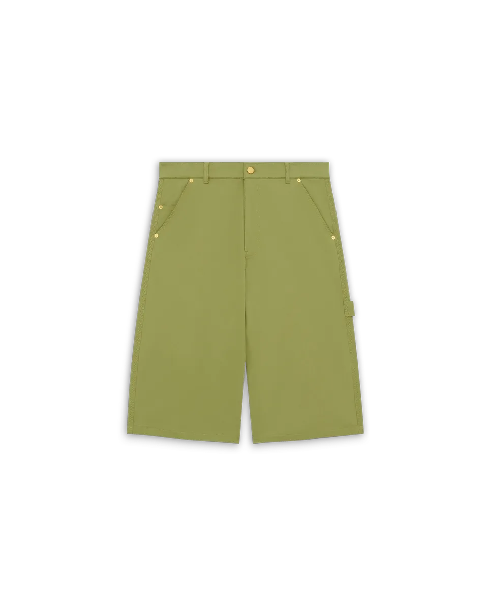Drôle de Monsieur Short Baggy Coton Shorts Baumwolle Grün