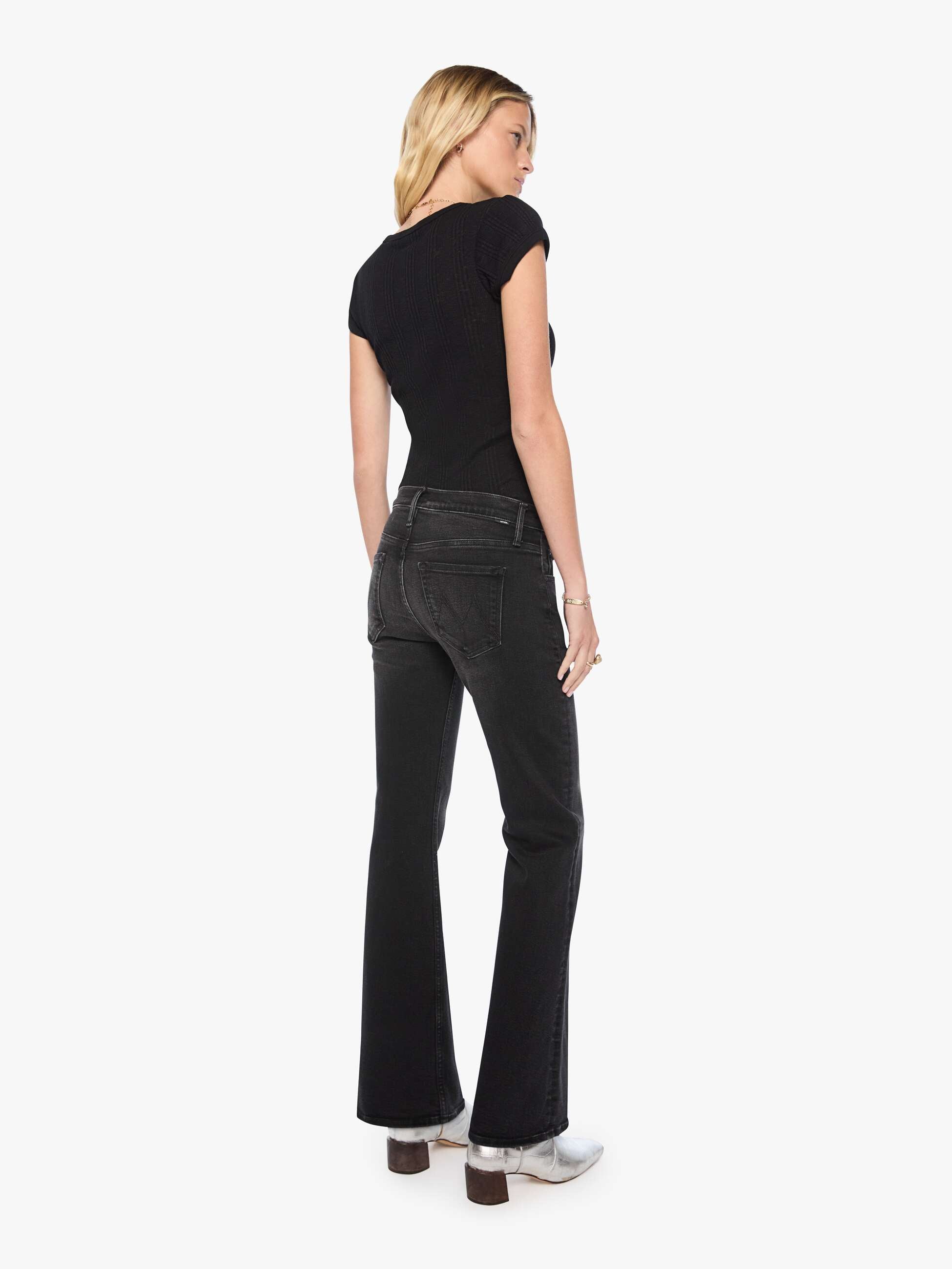 Mother Denim The Jinx Sneak Jeans Speed Of Light Schwarz