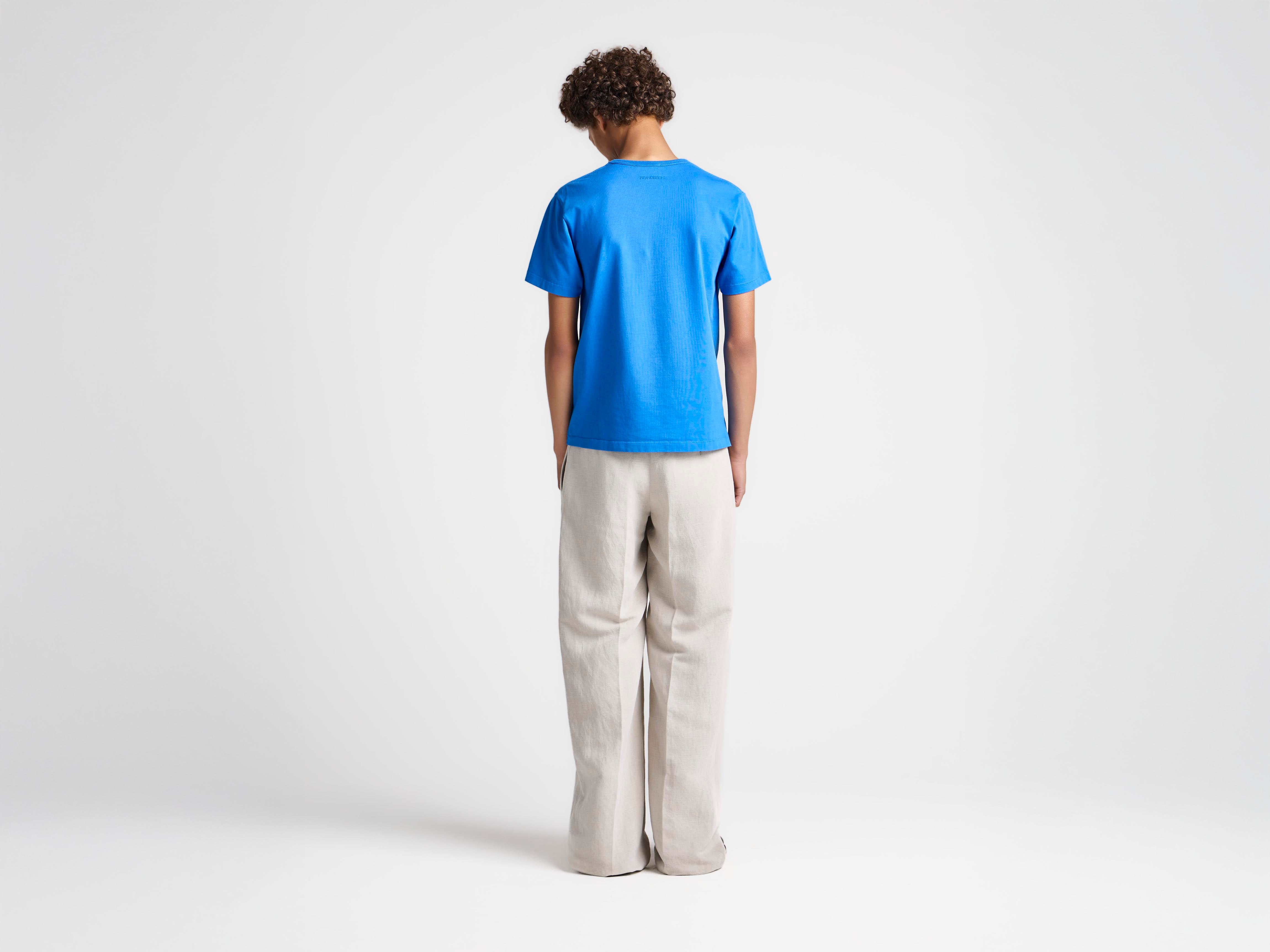 J.W.Anderson Gardener T-Shirt Herren saphirblau Baumwolle