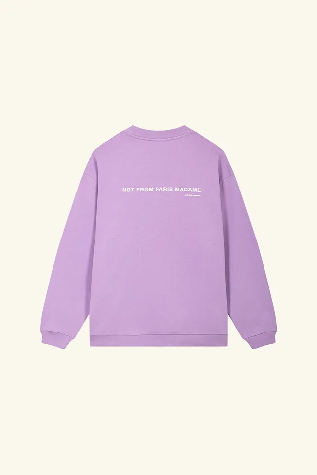 Drôle De Monsieur Le Sweatshirt Slogan Pocket Sweatshirt