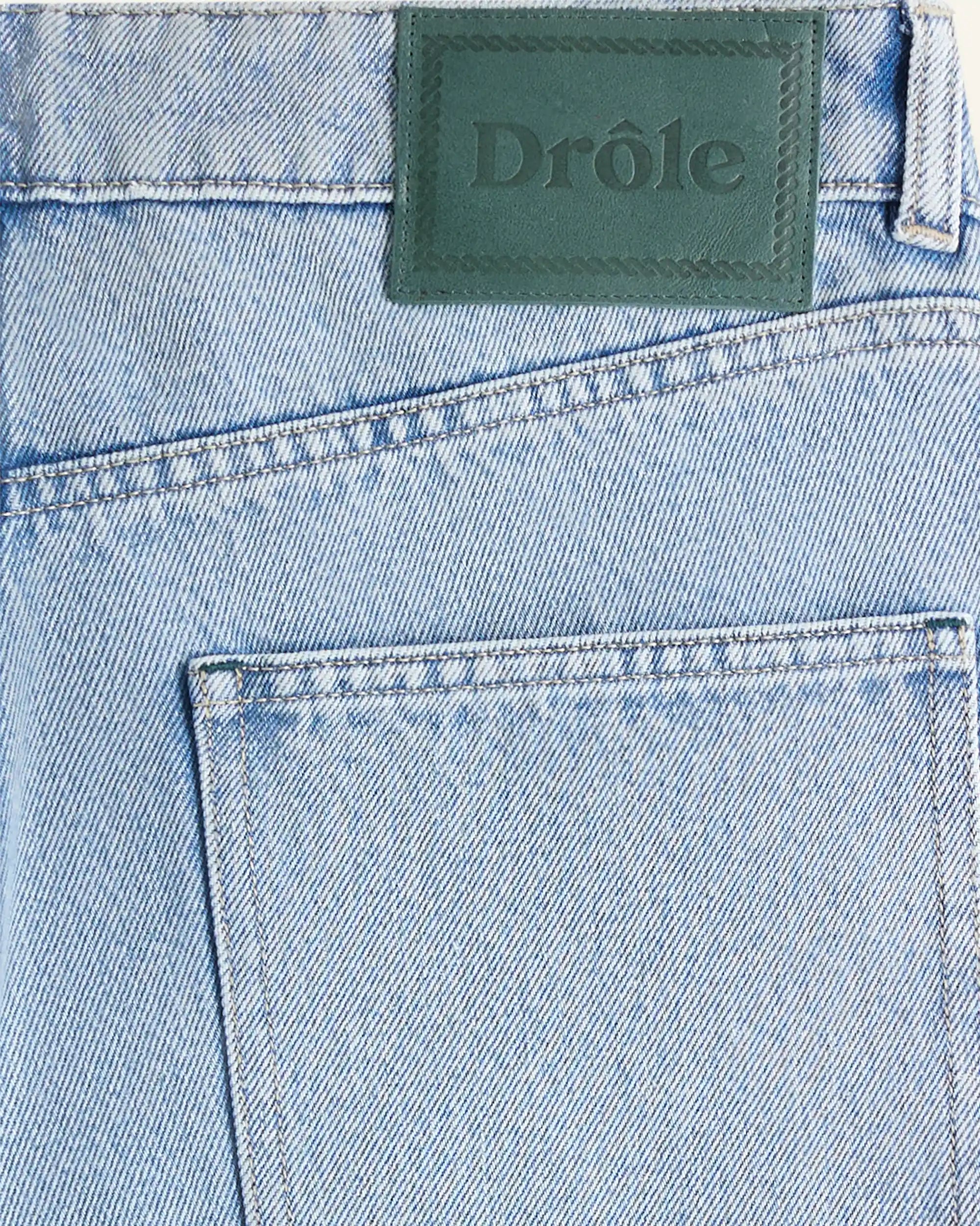 Drôle De Monsieur Le Jean Droit Délavé Jeans hellblau Baumwolle