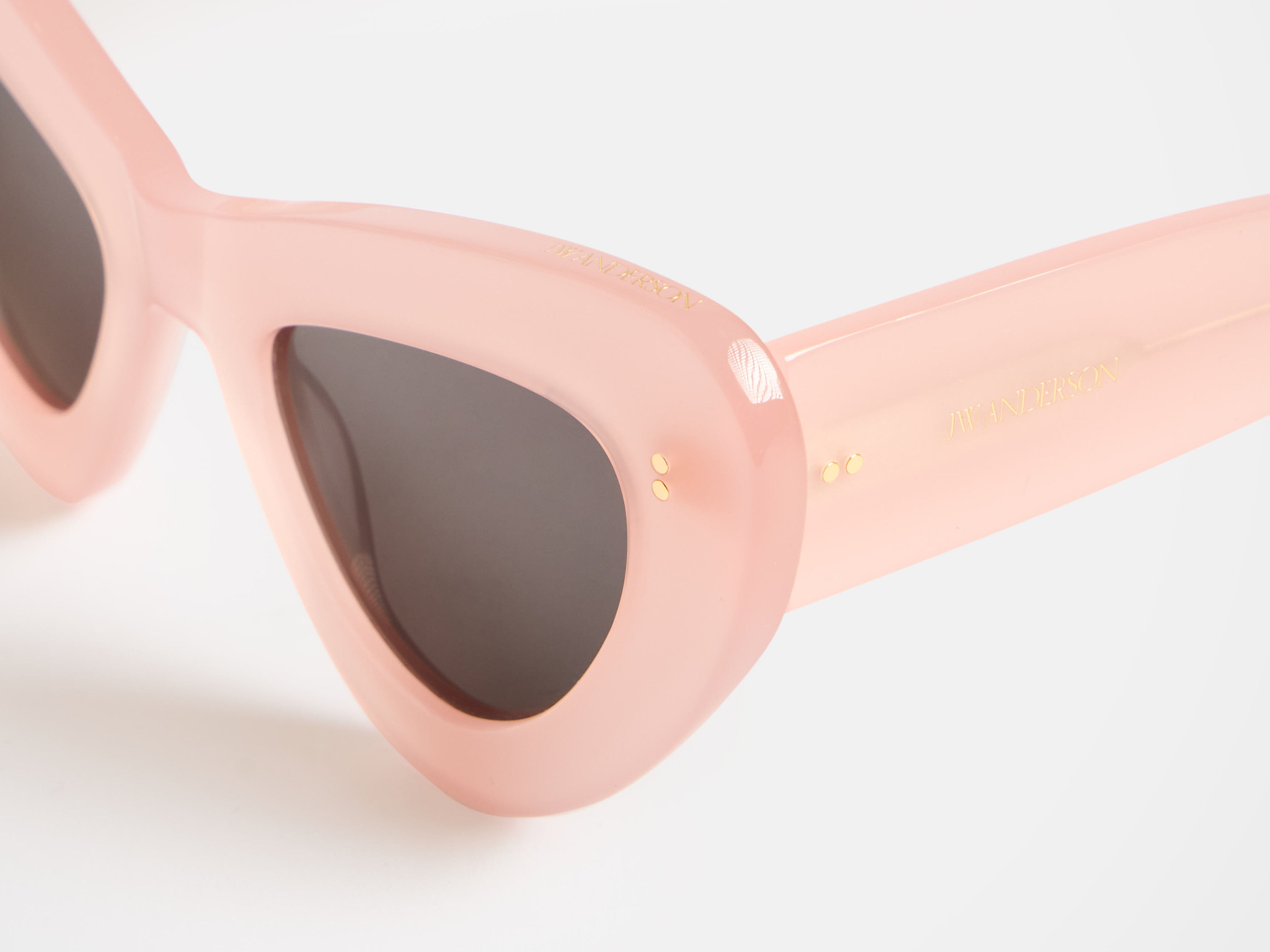 J.W.Anderson JWA06 Butterfly Sonnenbrille Pink Acetat