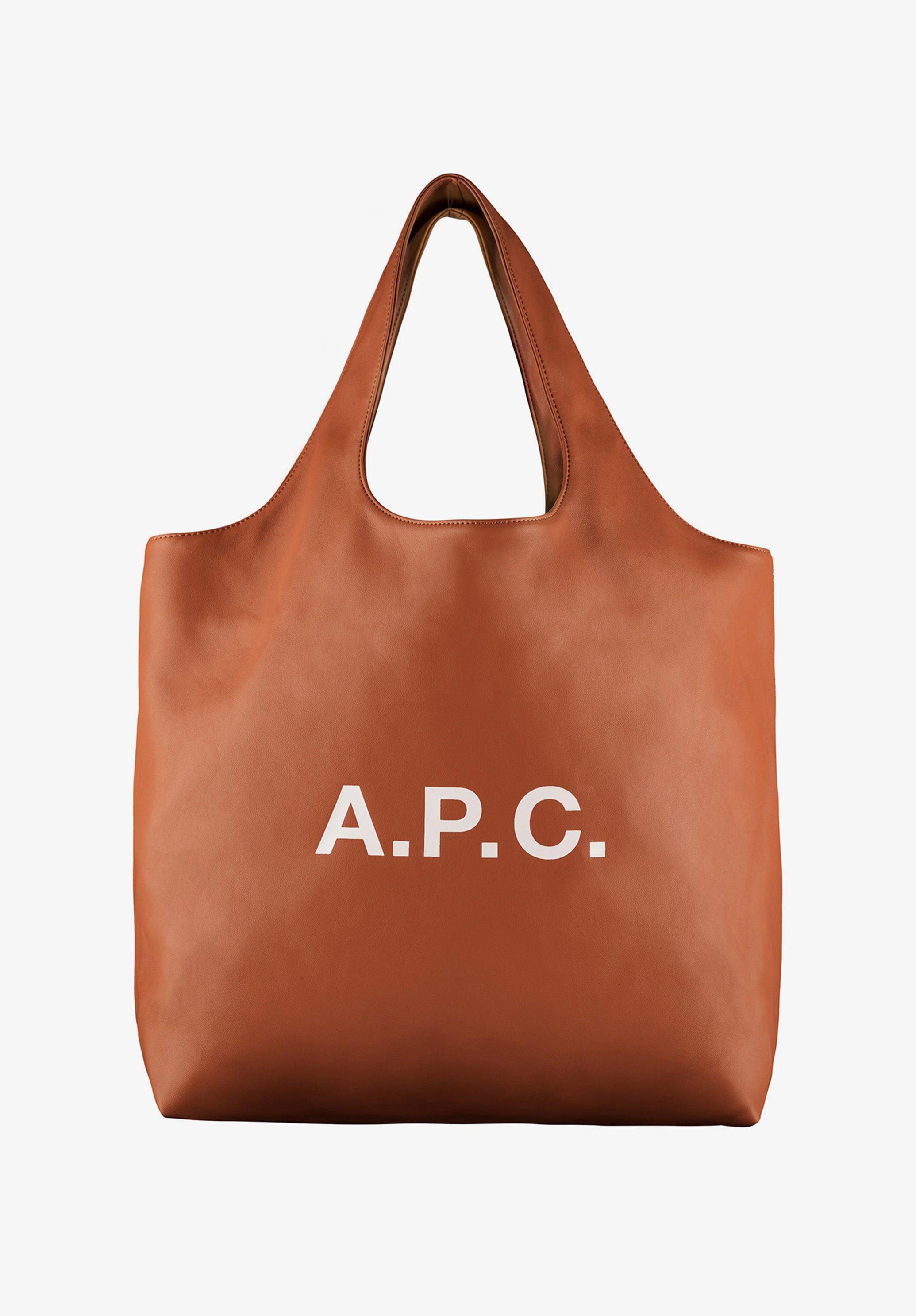 A.P.C. Ninon Stoffbeutel Lederoptik weiß recycelt