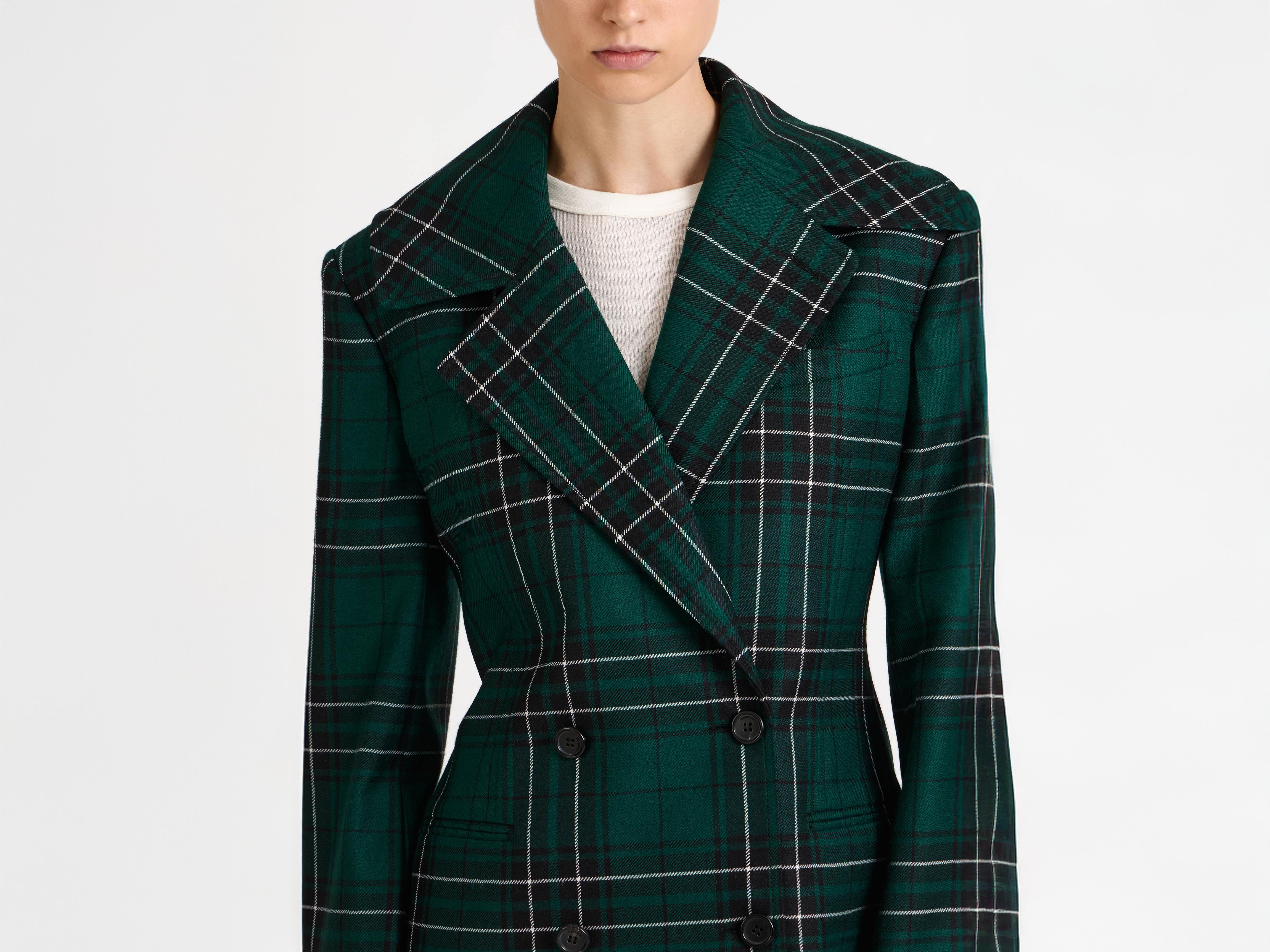 J.W. Anderson Fitted Blazer Damen Forest Green Wolle