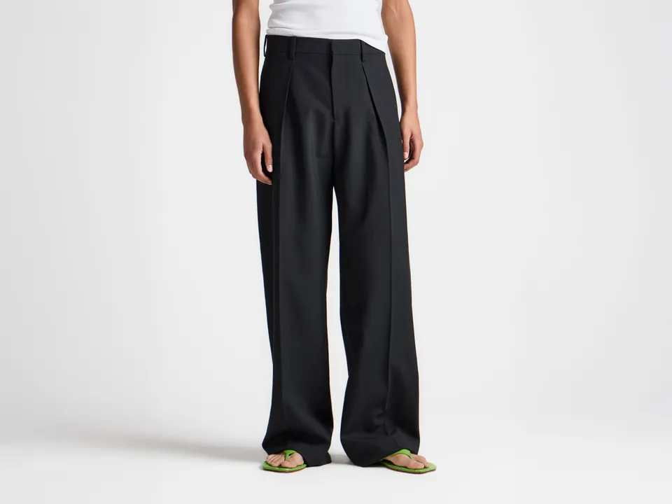 J.W.Anderson Straight Leg Trousers Hose Schwarz
