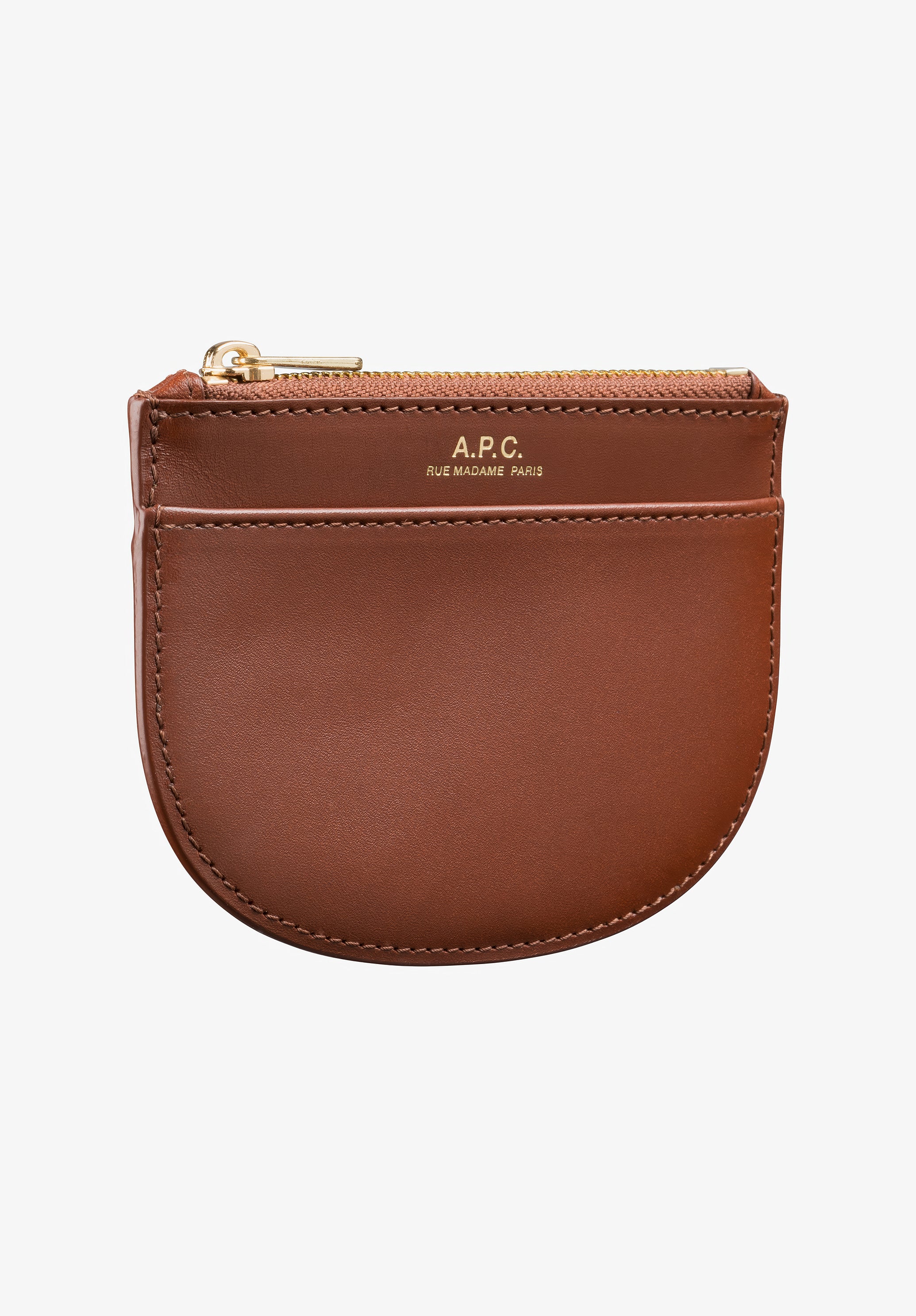 A.P.C. Demi-Lune New Portemonnaie Leder Kartenfächer