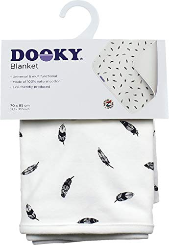 Dooky Blanket Babydecke Black Feather Baumwolle