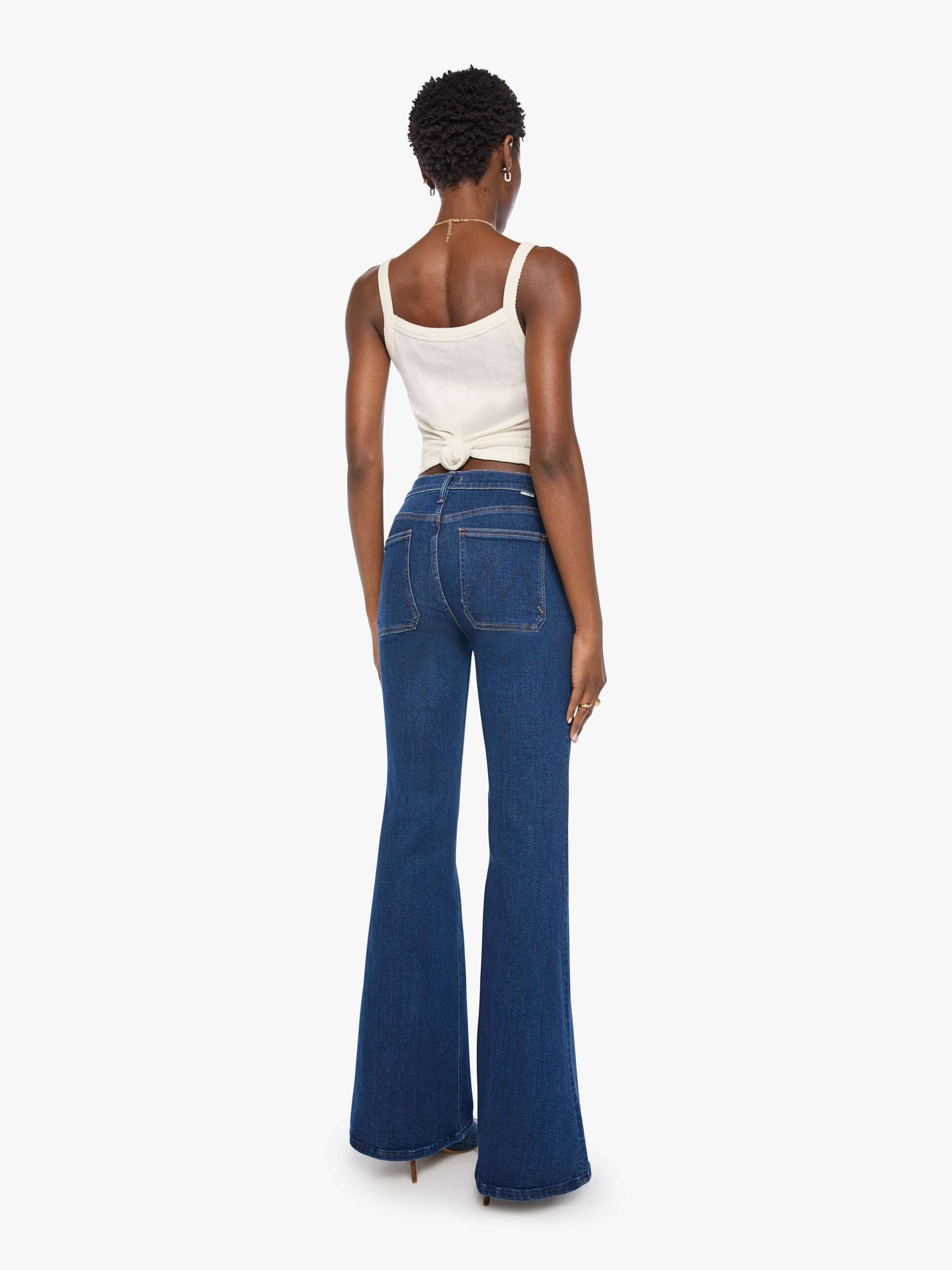 Mother The Patch Pocket Doozy Jeans Retrograde Rodeo High-Rise