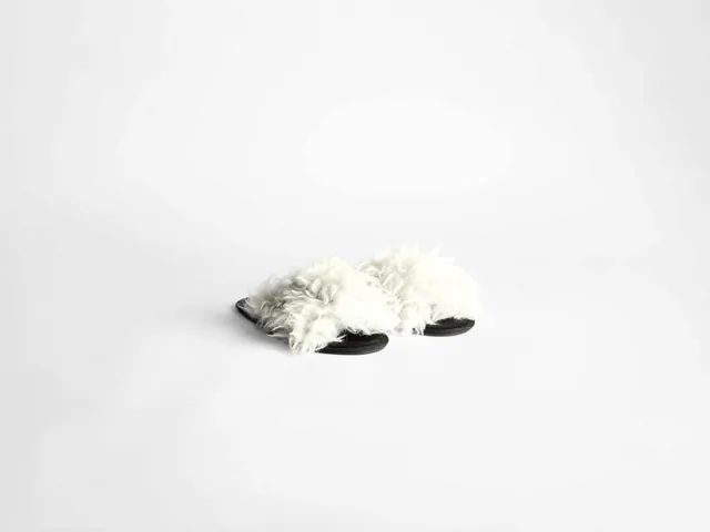 J.W.Anderson Open Toe Slides Pantoletten Hellgrau Herren