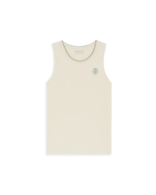 Drôle De Monsieur Débardeur D Miroir Coton Tanktop Off-White Gestreift