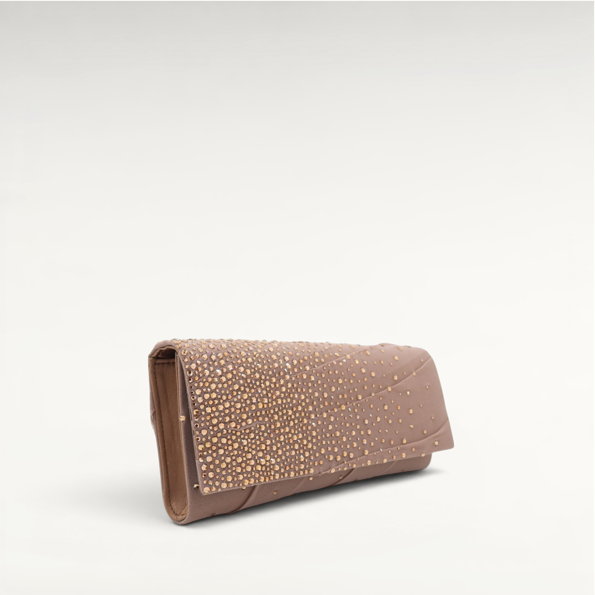 Gedebe Envelope Drapée Clutch Tüll Kristalle