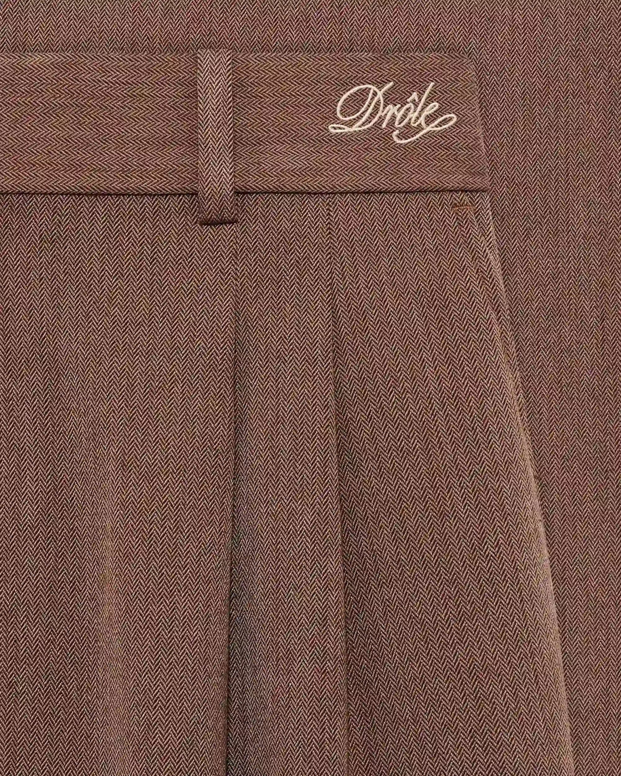Drôle De Monsieur Short Tailleur Shorts Braun Wolle