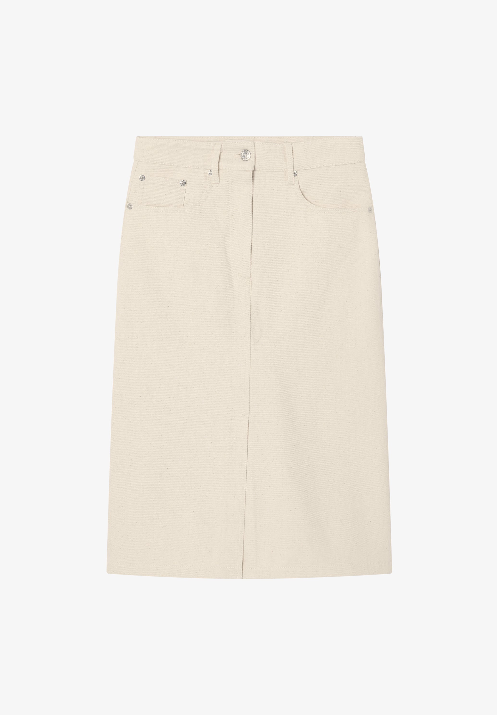 A.P.C. Denim-Rock cremeweiß Schlitz recycelt