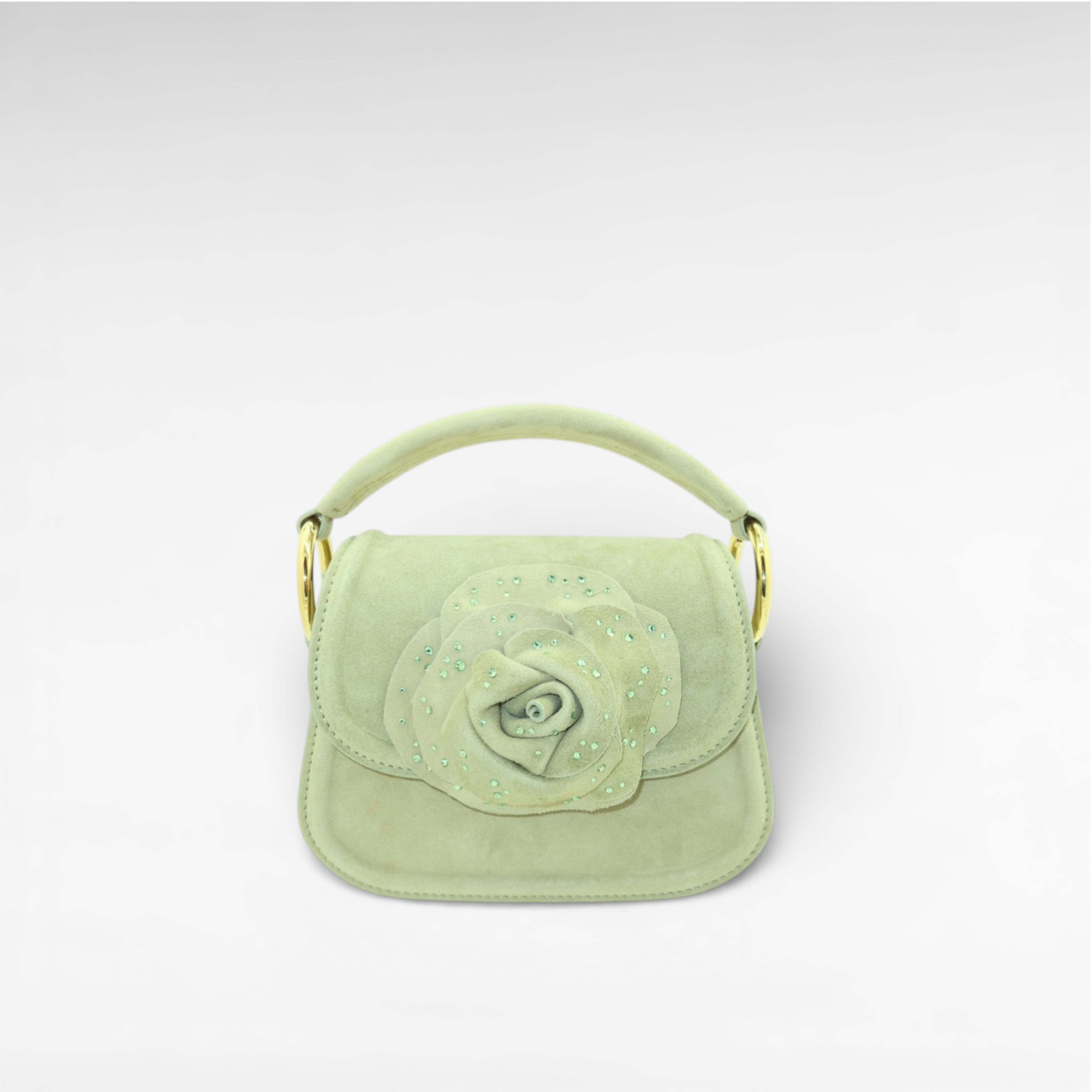 Gedebe Alice Mini Handtasche Echtleder mit Blume