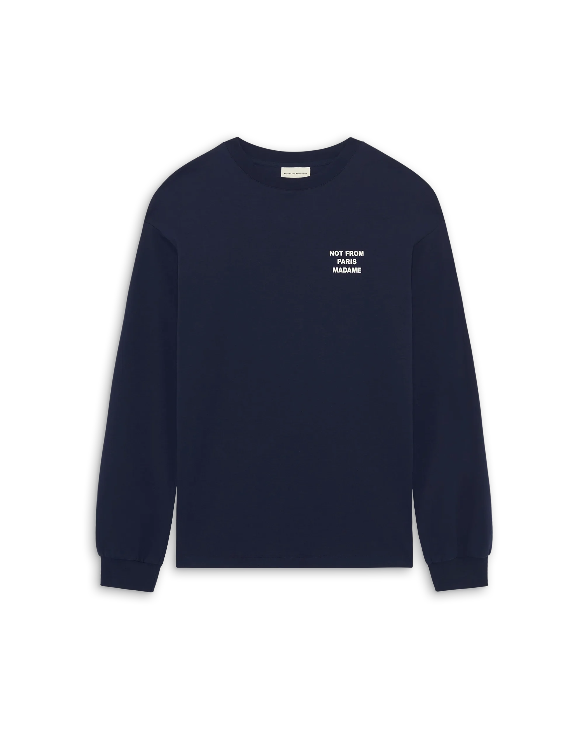 Drôle De Monsieur Le Manches Longues Slogan Longsleeve Navy