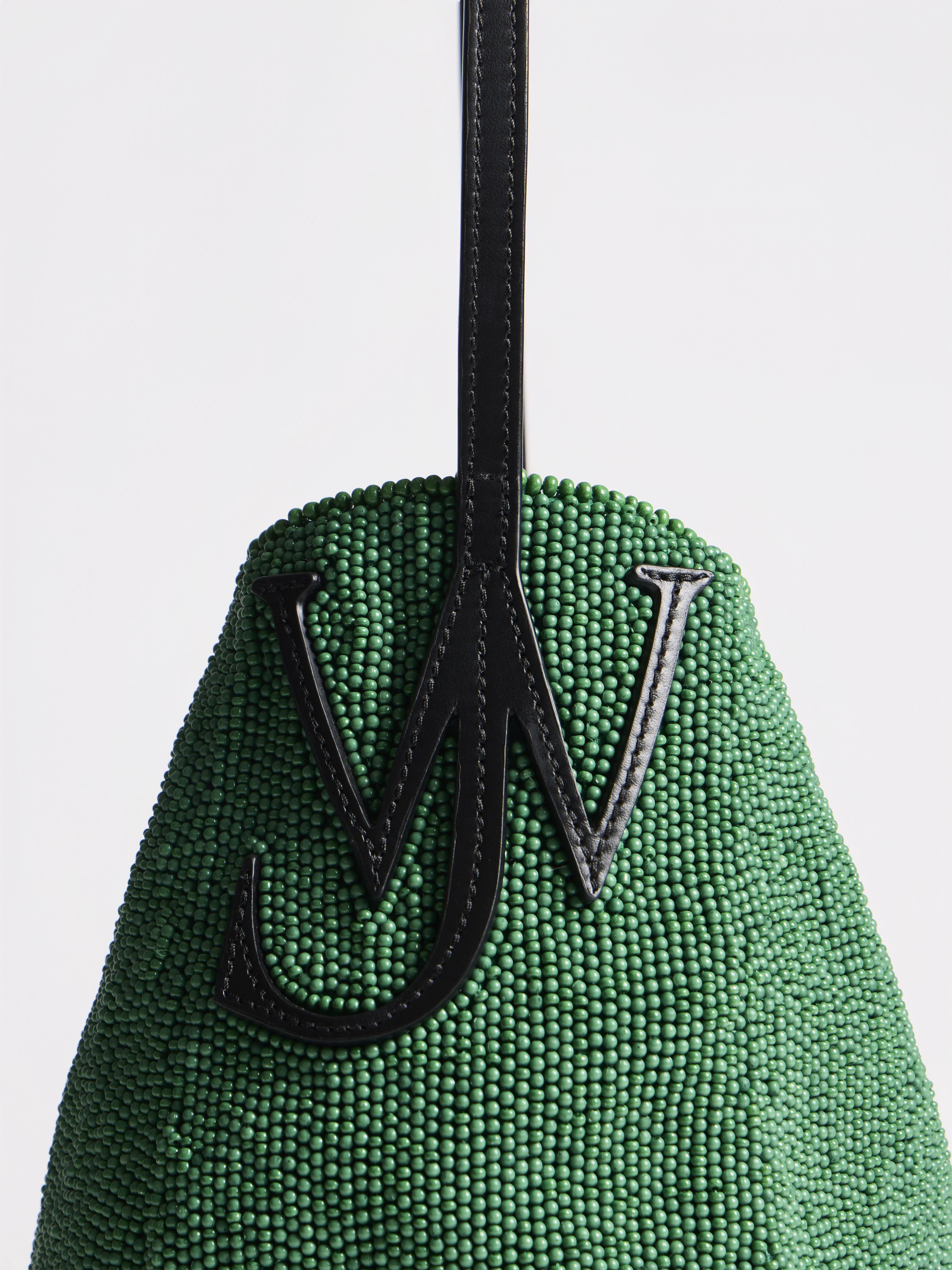 J.W. Anderson Bulb Bag Small Grün Perlen Lederhenkel
