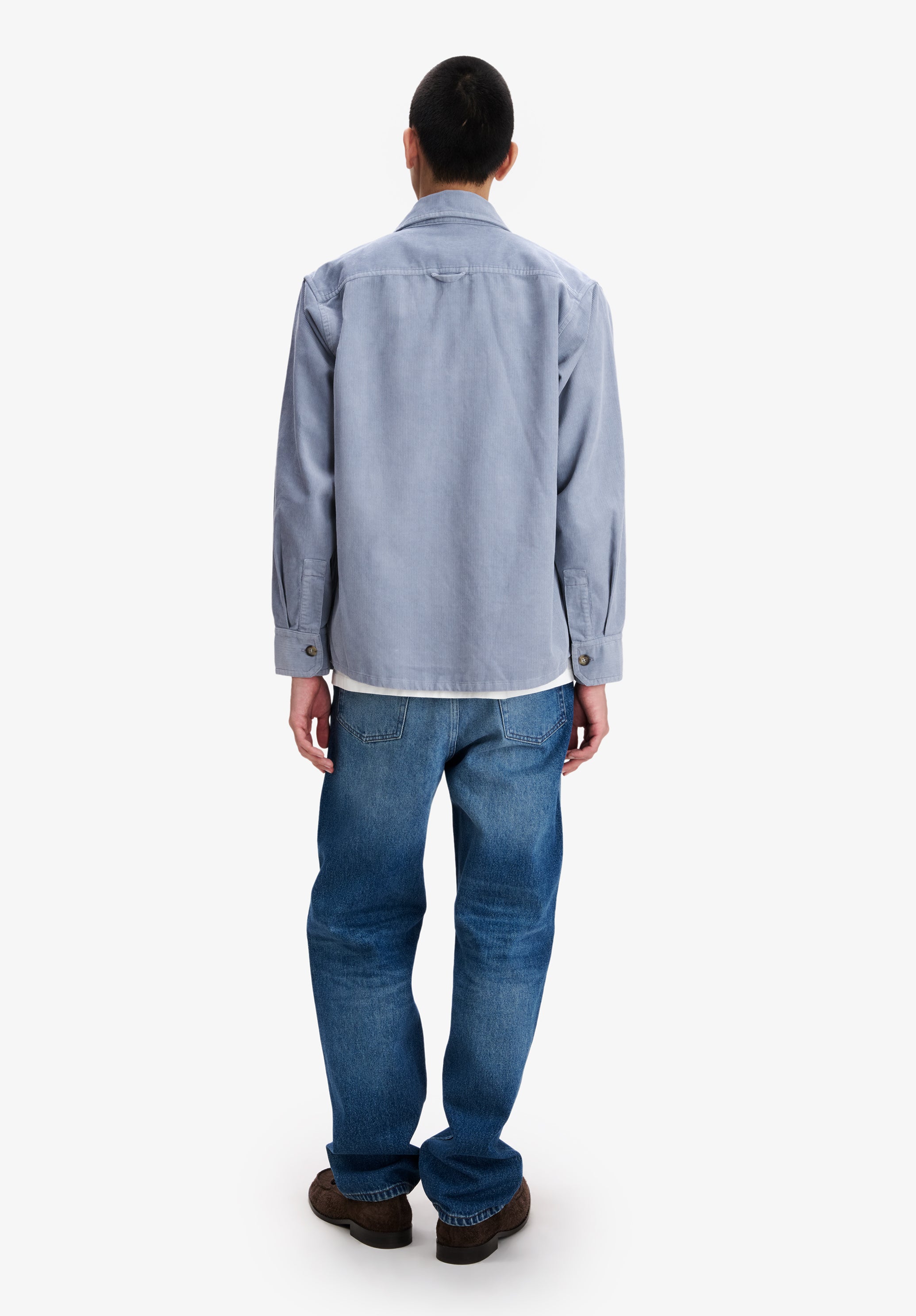 A.P.C. Overshirt Stone-washed Cord Überhemd L weit
