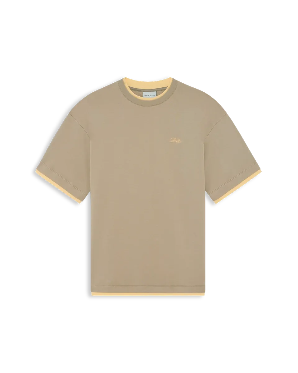 Drôle De Monsieur T-Shirt Drôle T-Shirt Beige Baumwolle M