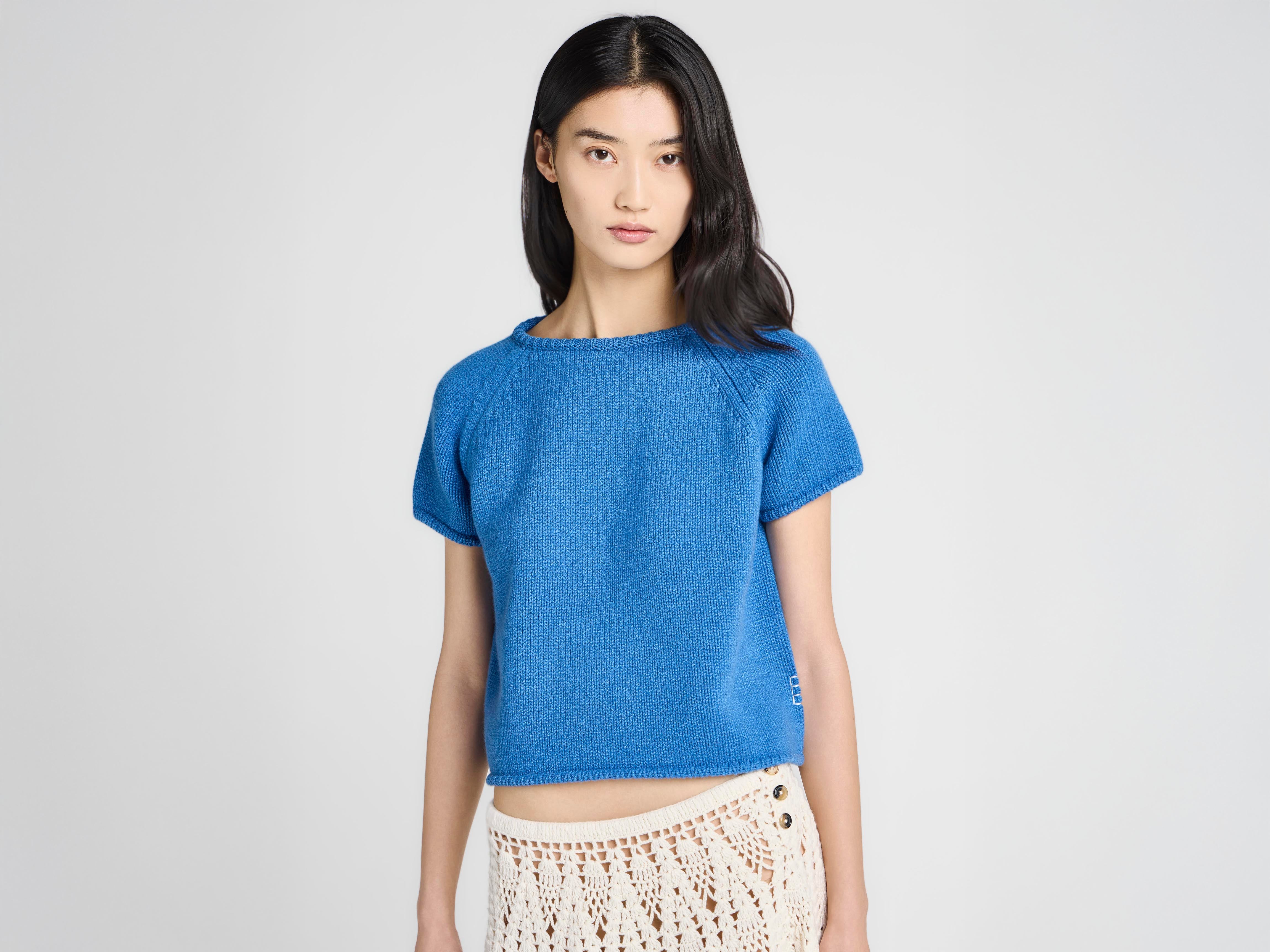 J.W.Anderson Knitted T-Shirt Ivory Strick Kurzarm