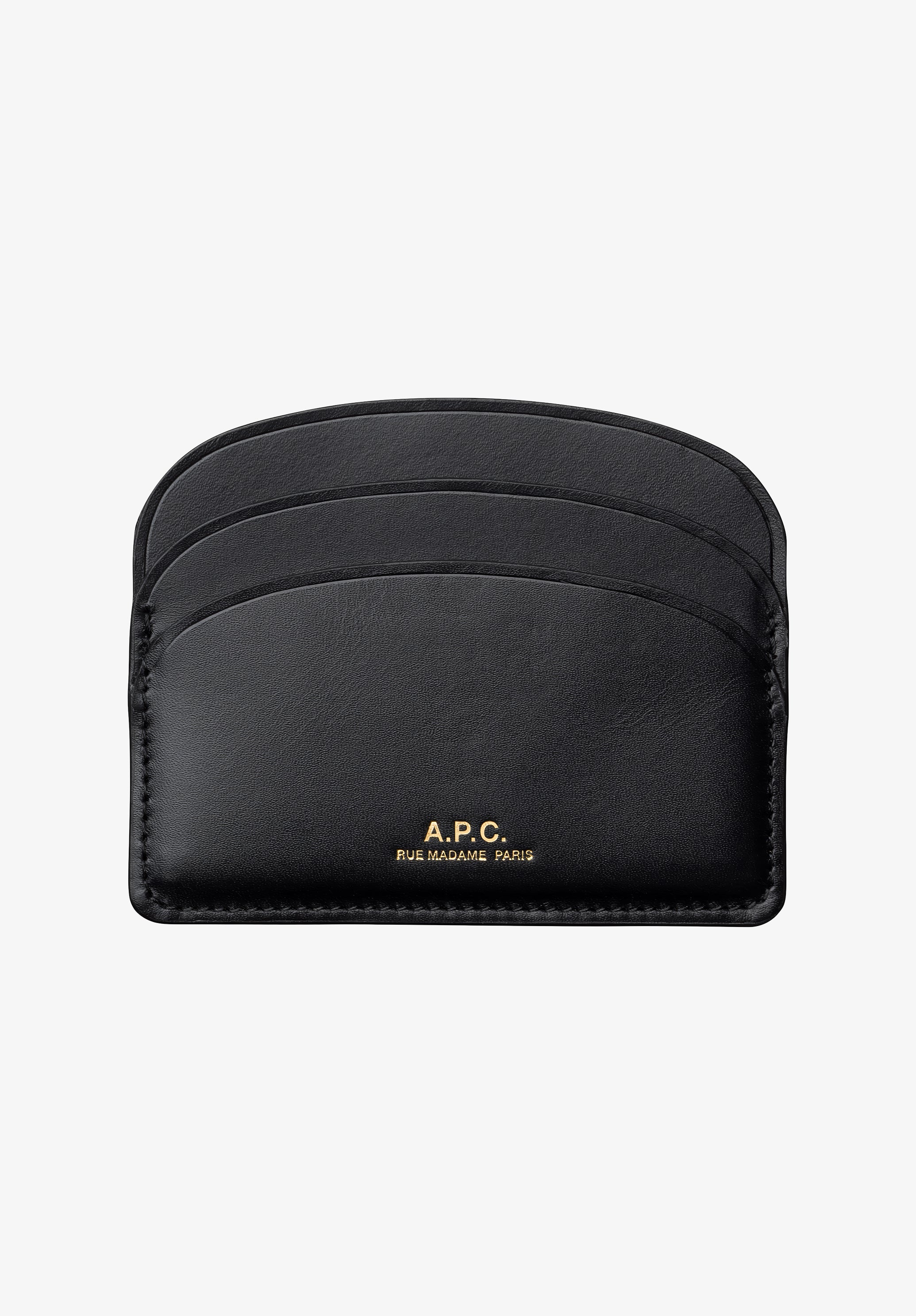 A.P.C. Demi-Lune Kartenhalter Etui Gold-Logo TU