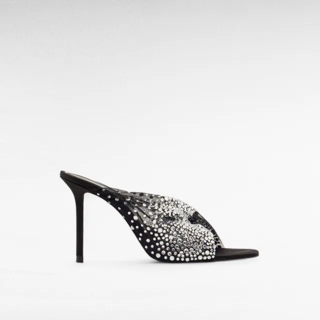 Gedebe Mariel Mule Tüll Pantolette Kristall
