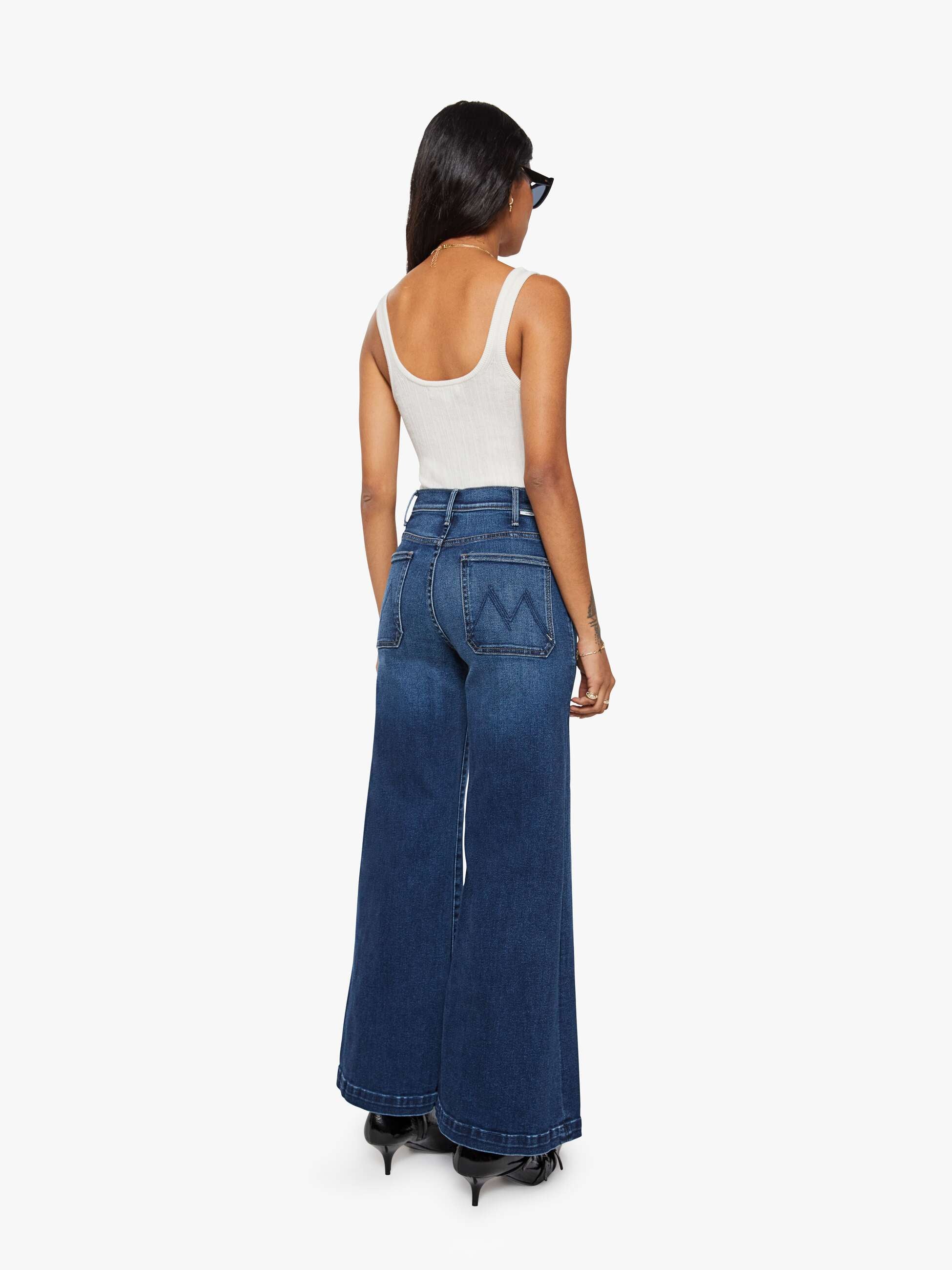 Mother PETITES Lil Hustler Roller Jeans Taking Chances 30"