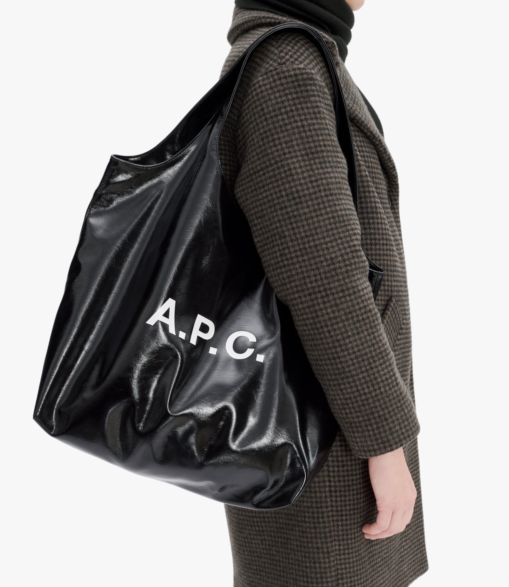 A.P.C. Ninon Stoffbeutel Tote Bag Recycling mit Reissverschluss