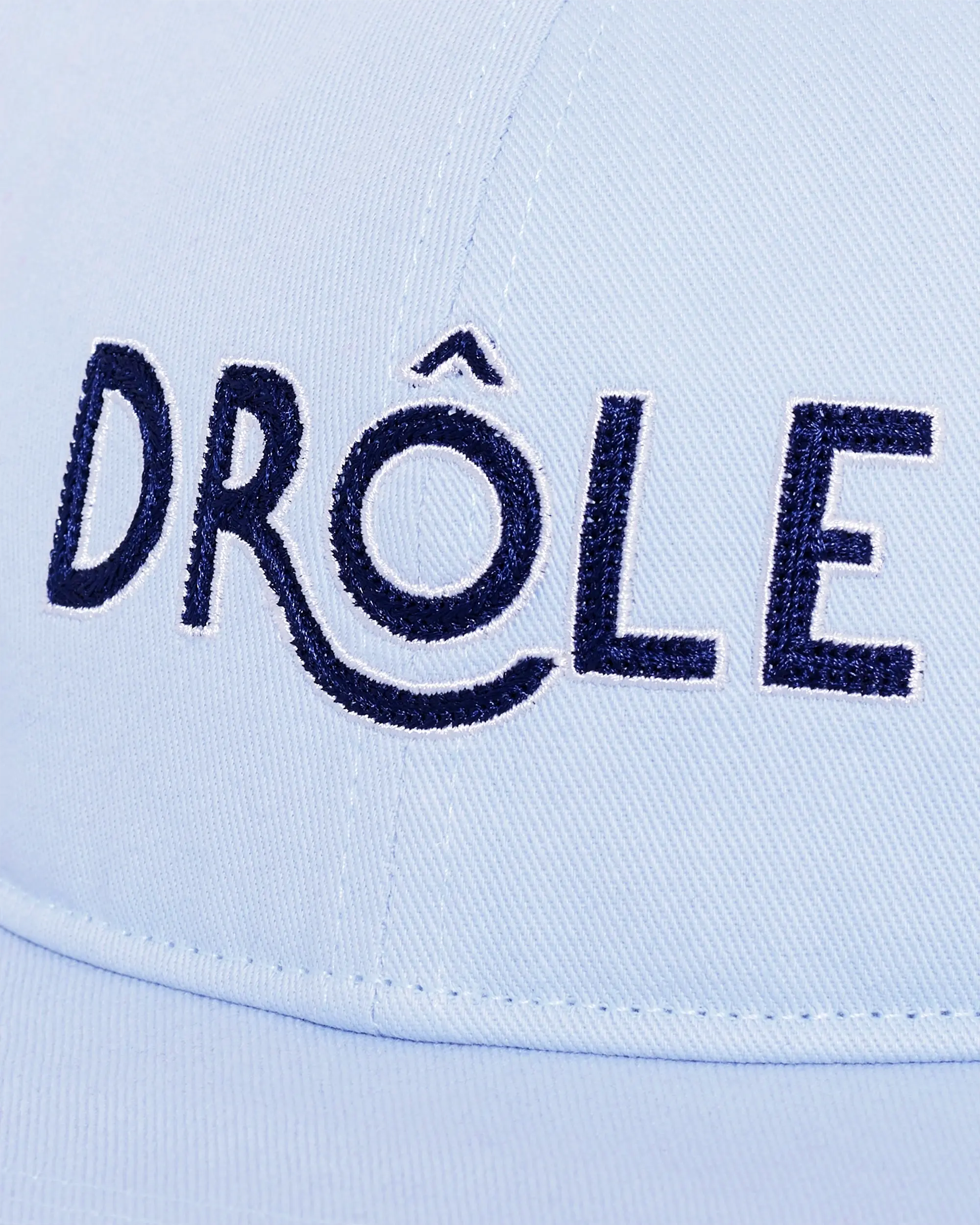 Drôle De Monsieur Casquette Drôle Cap Hellblau Baumwolle