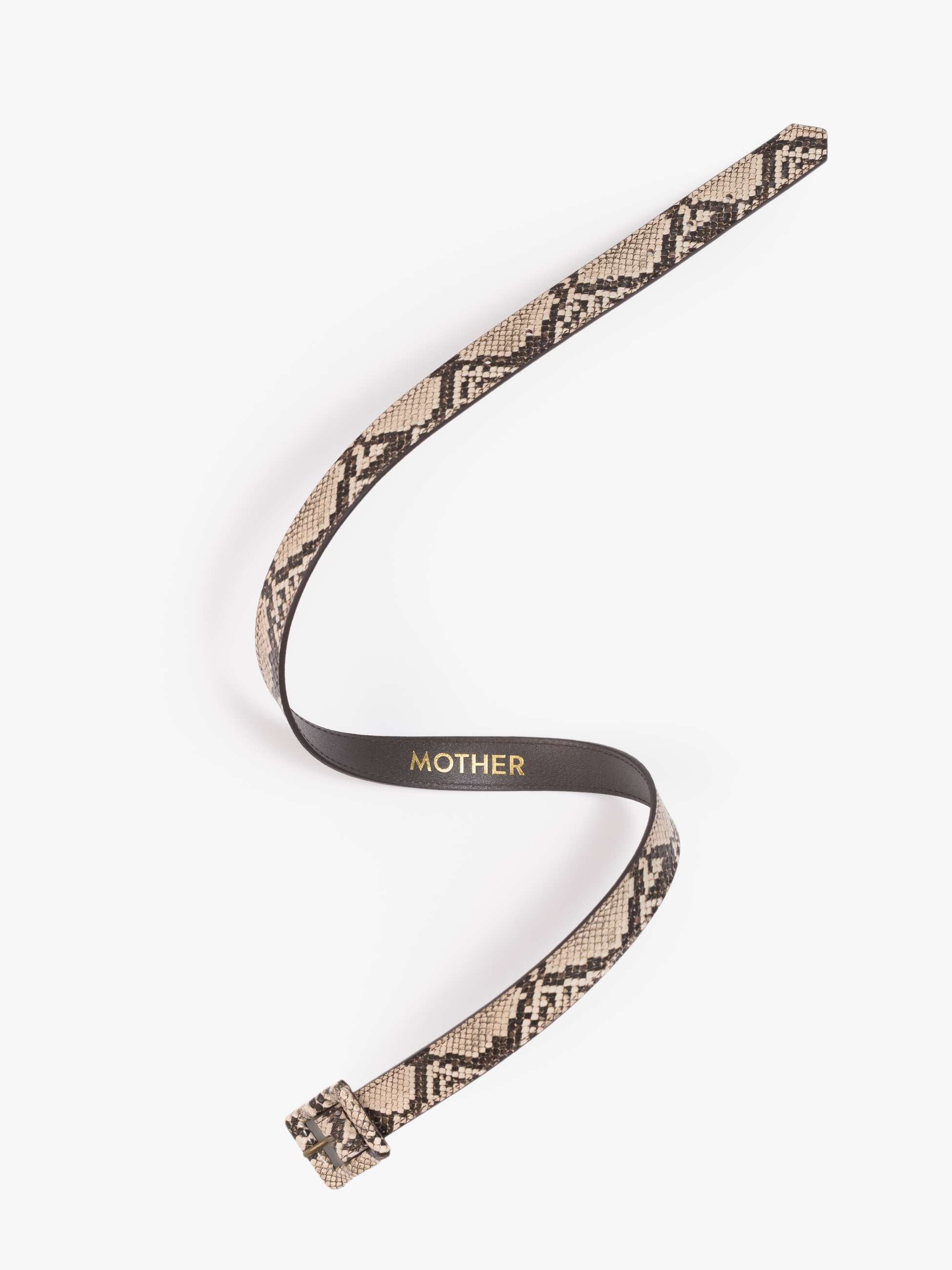 Mother Constructor Gürtel Gold Schlangenoptik S-L