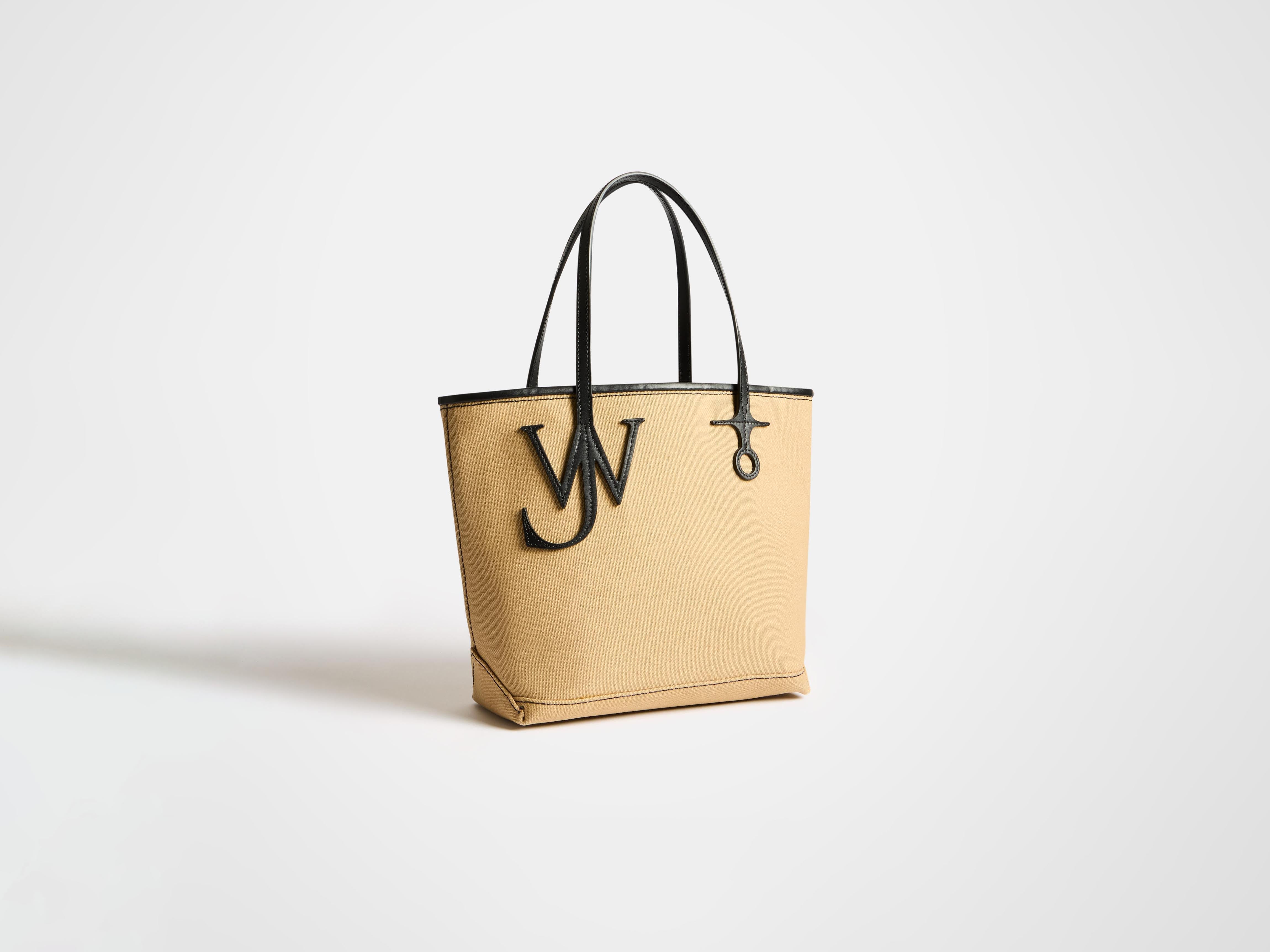 J.W.Anderson Anchor Tote Tasche Beige Canvas Leder Small