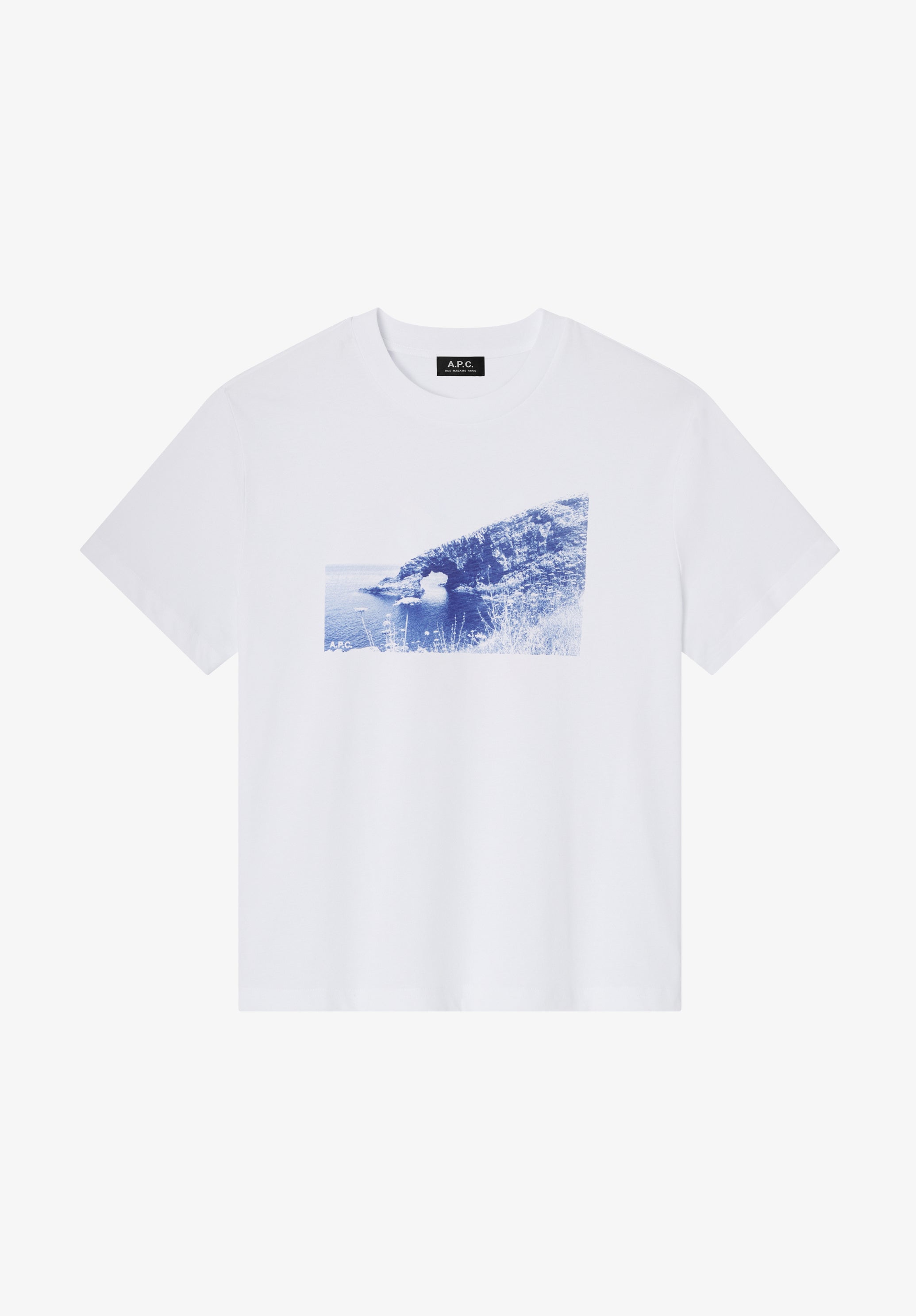 A.P.C. Falaise T-Shirt L weiß Fotodruck