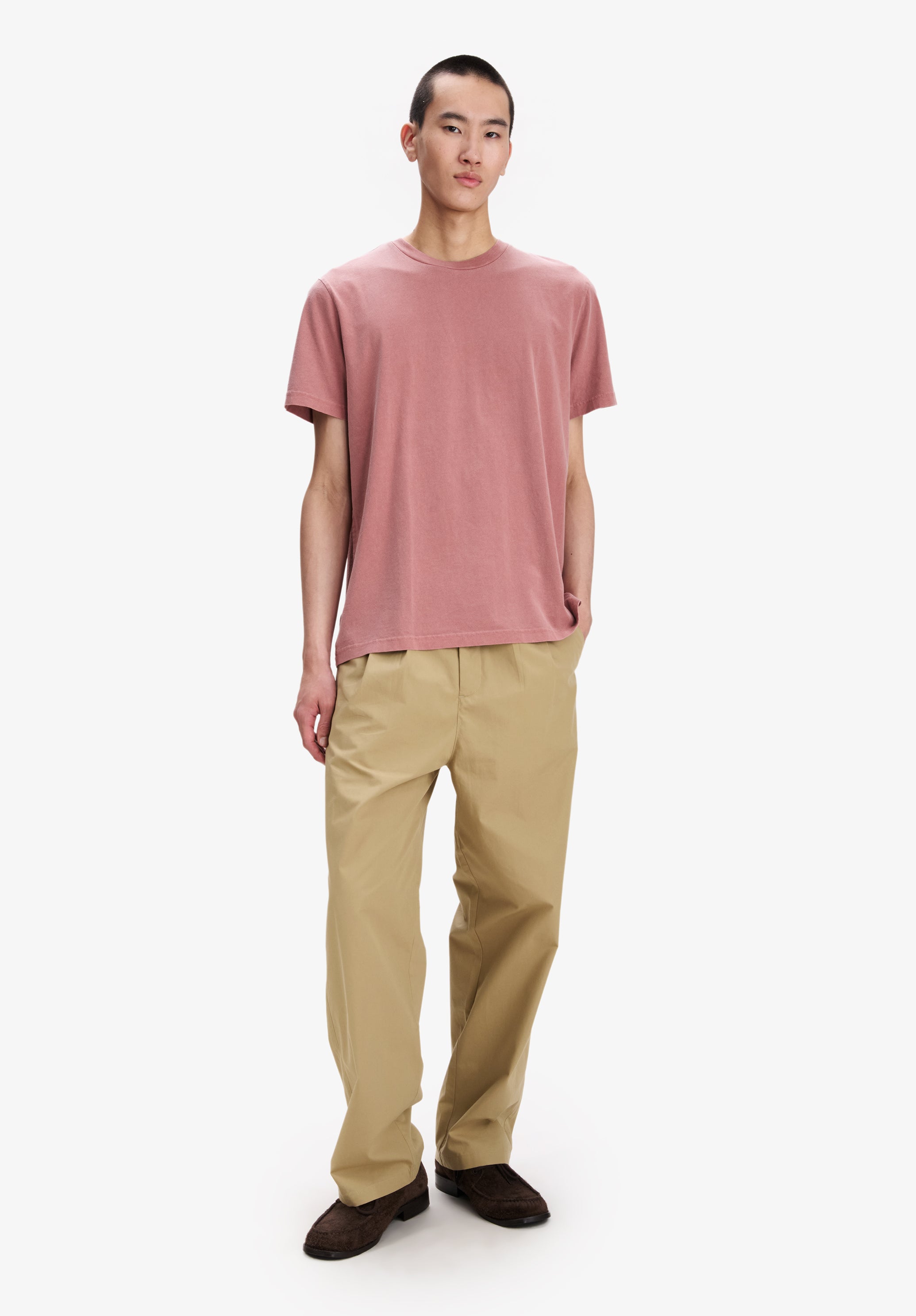 A.P.C. Herbst 27 T-Shirt himbeerrosa Bio-Baumwolle