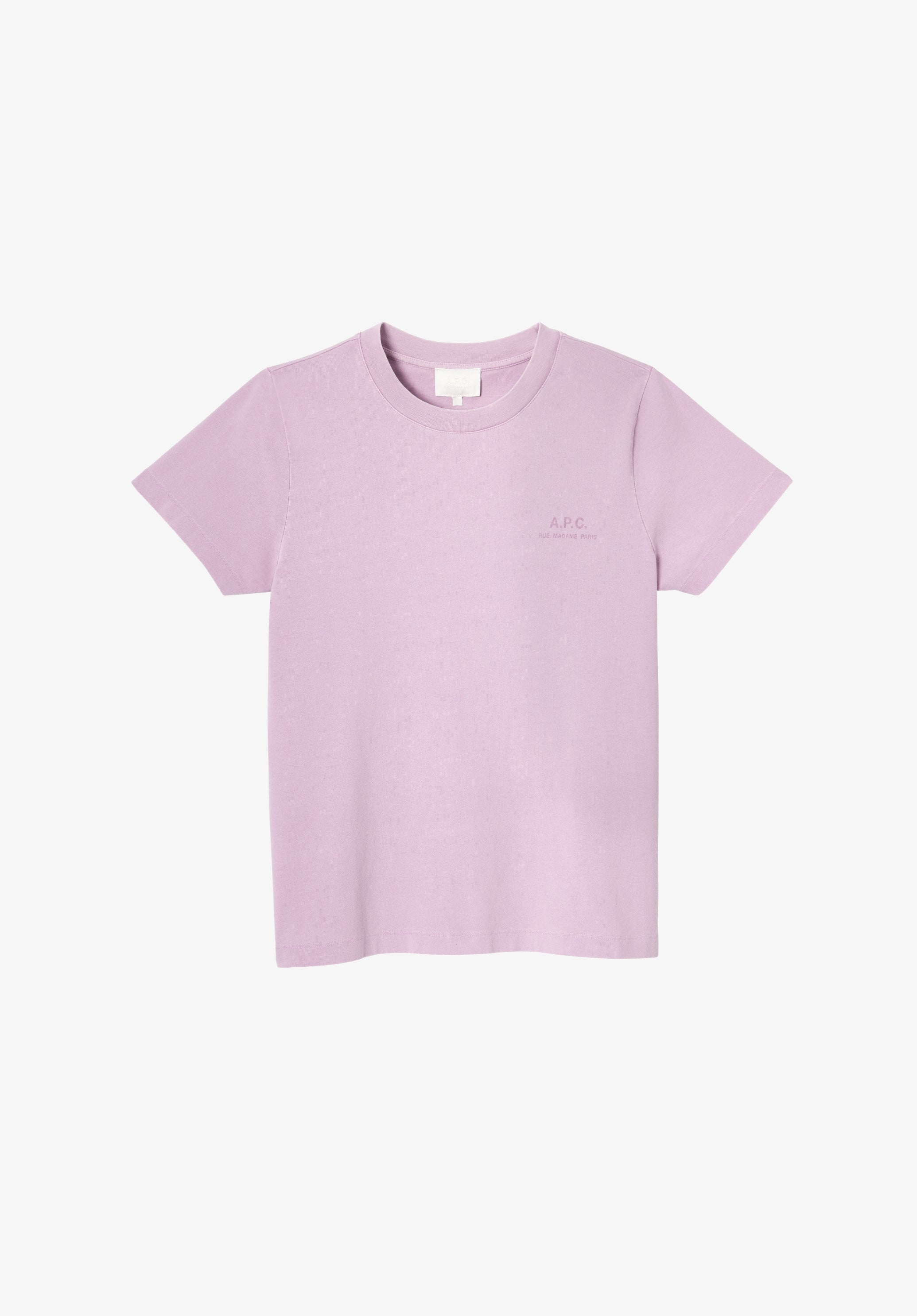 A.P.C. Rue Madame T-Shirt Rosa Bio-Baumwolle L