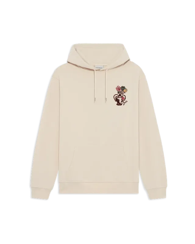 Drôle De Monsieur Hoodie Vase Havana Beige Baumwolle