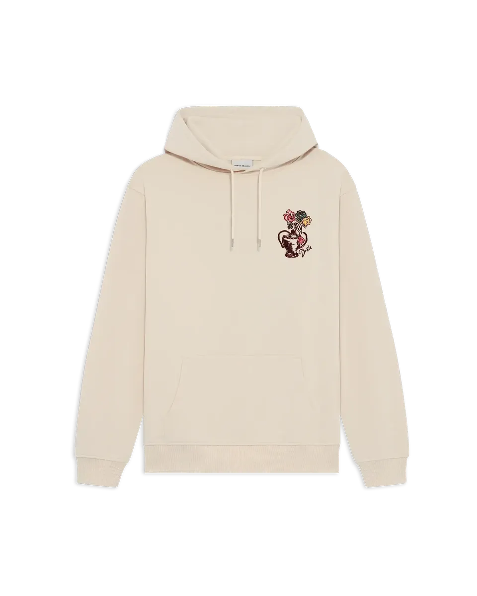 Drôle De Monsieur Hoodie Vase Havana Beige Baumwolle
