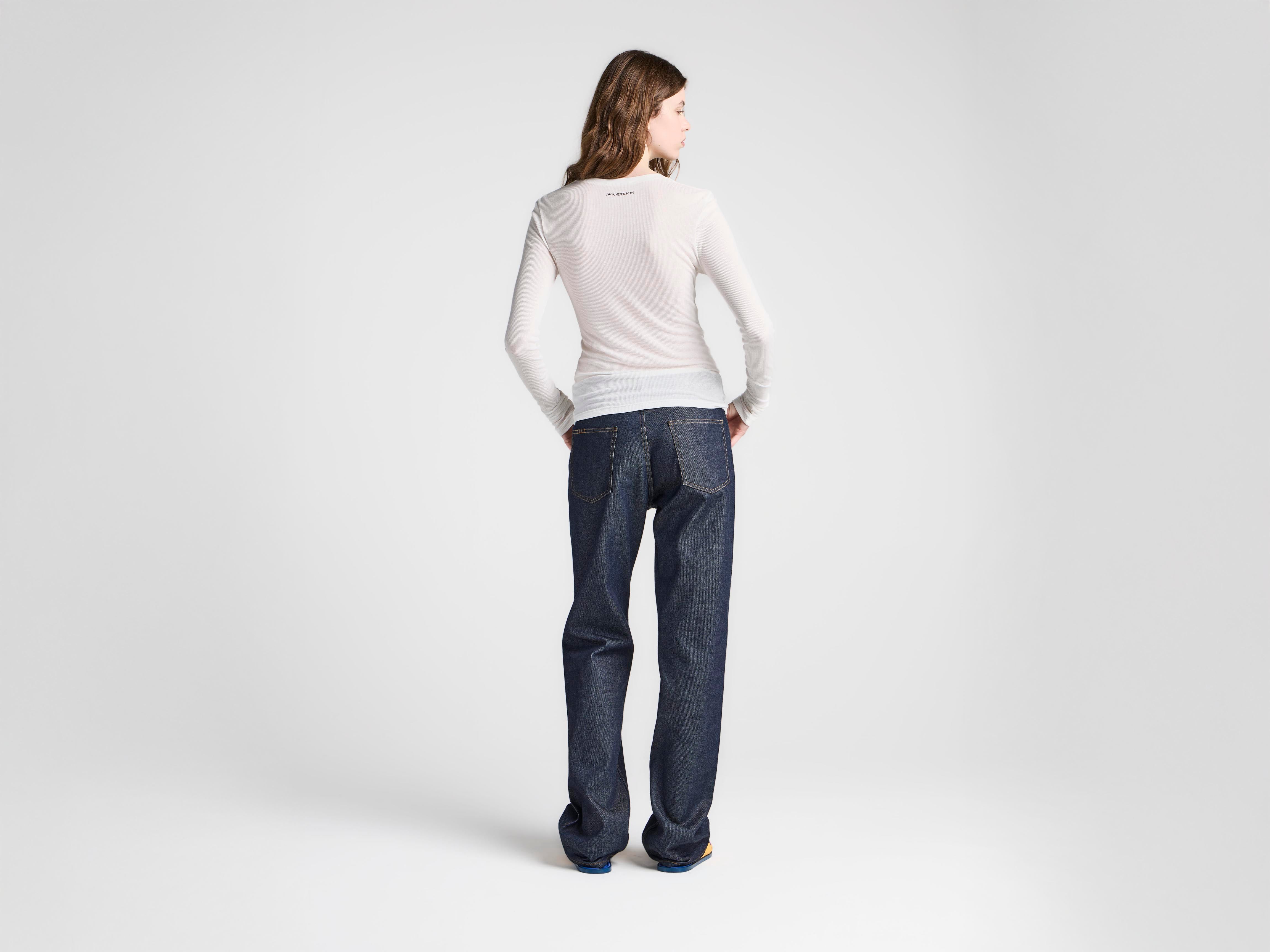 J.W.Anderson Long Sleeve Crew Top off-white Jersey