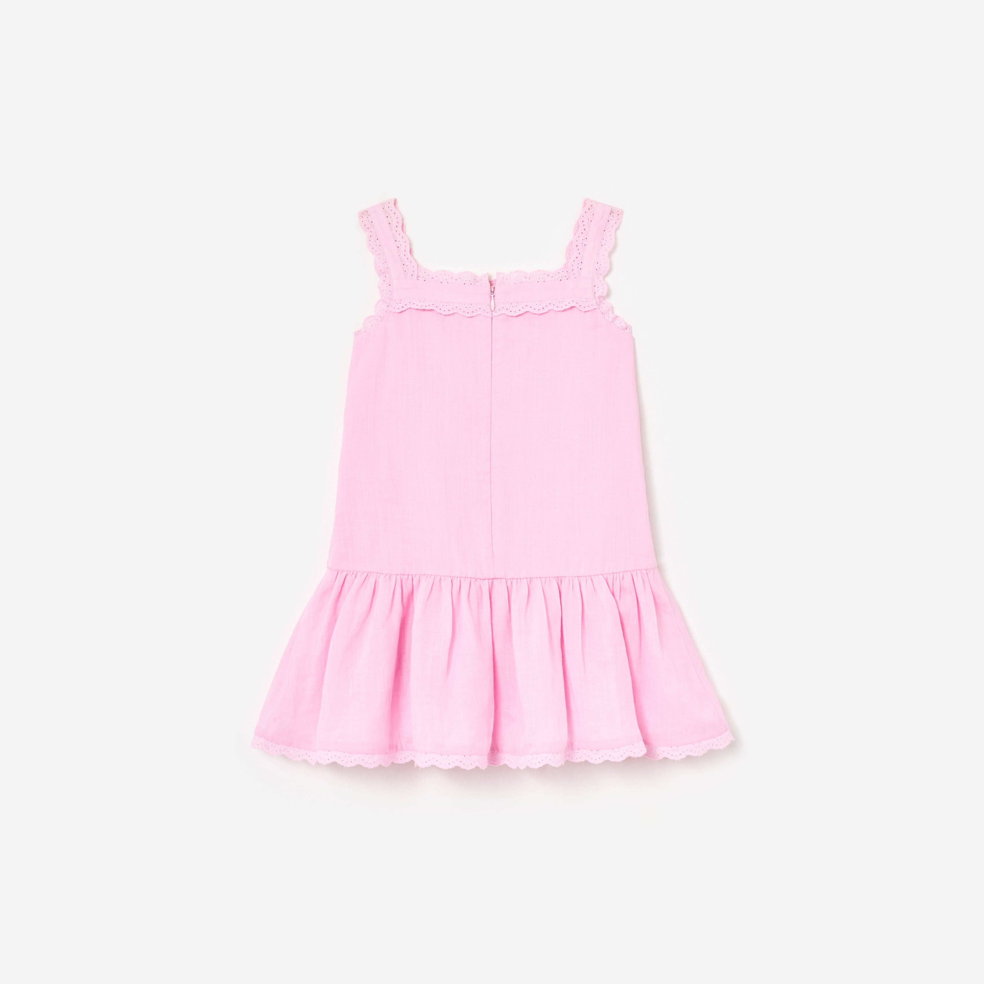 Self Portrait Kinder Kleid Rosa Blume Stickerei 5/6