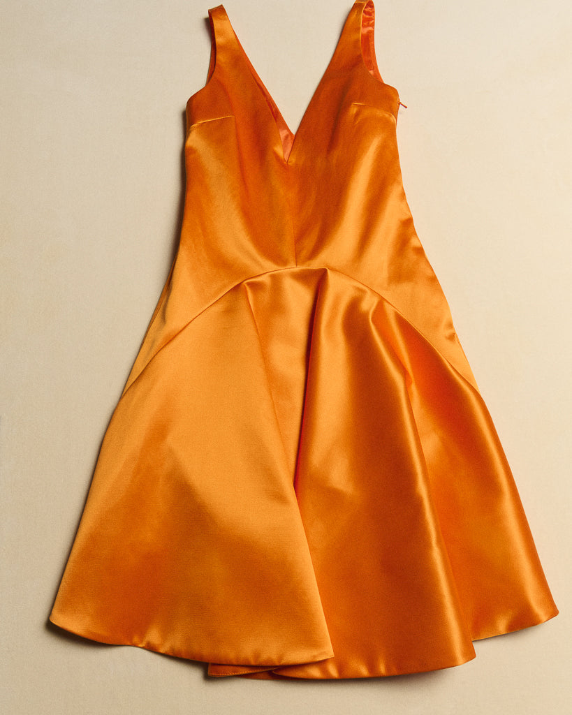 J.W.Anderson Draped Skirt Dress Satsuma Satin Damen