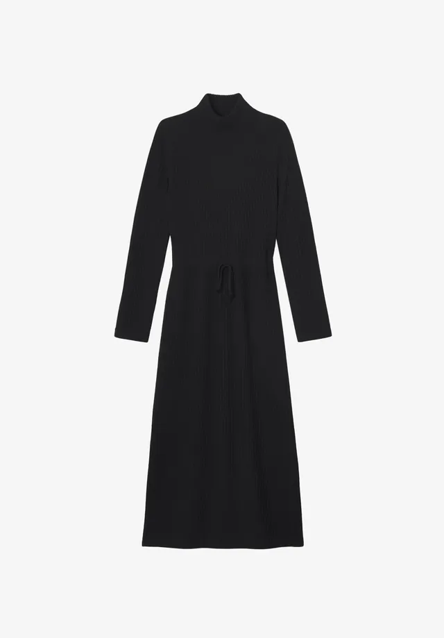 A.P.C. Wollkleid lang schwarz Wollmischung