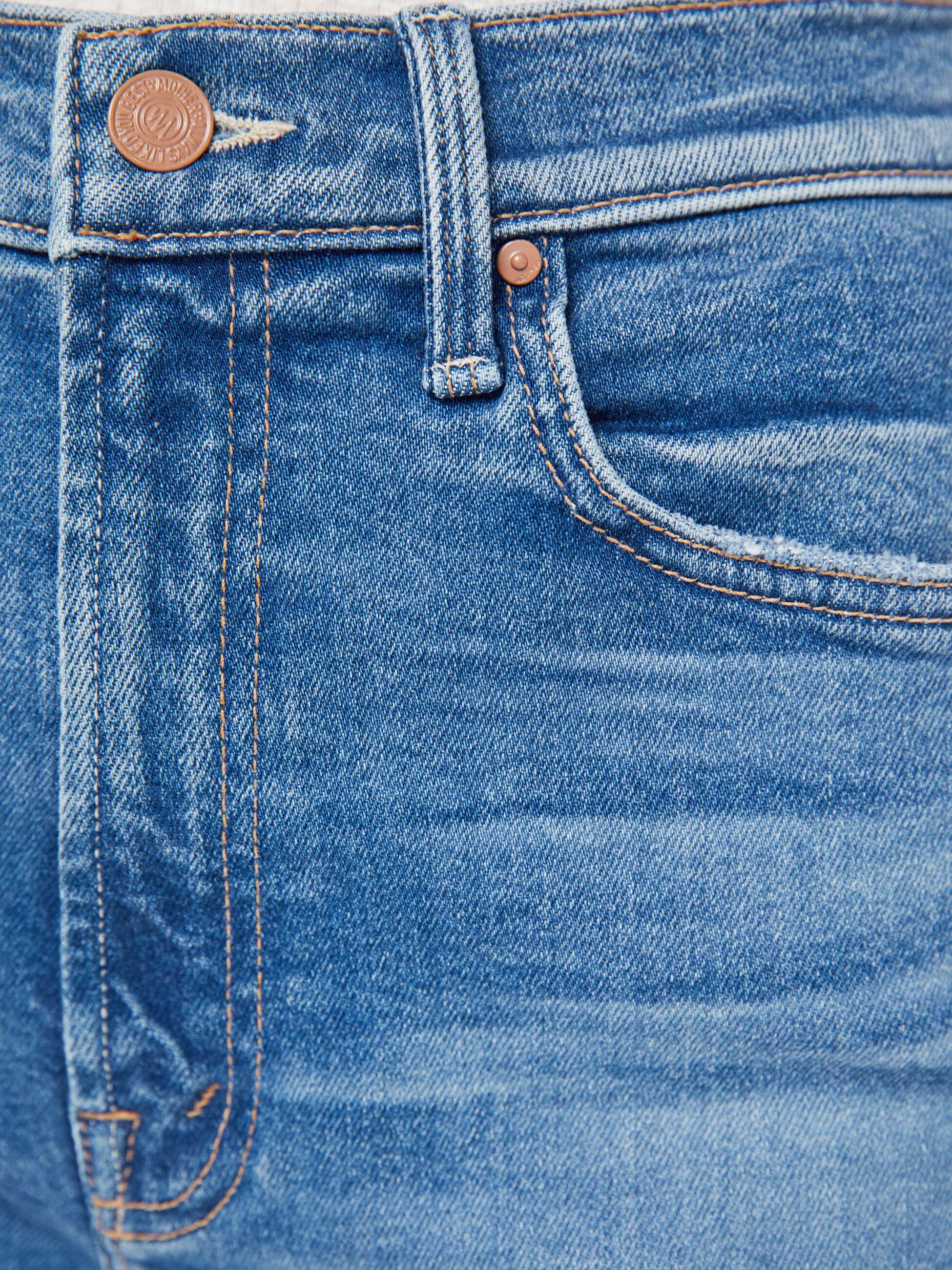 Mother High Waisted Rider Bermuda Shorts Float My Boat